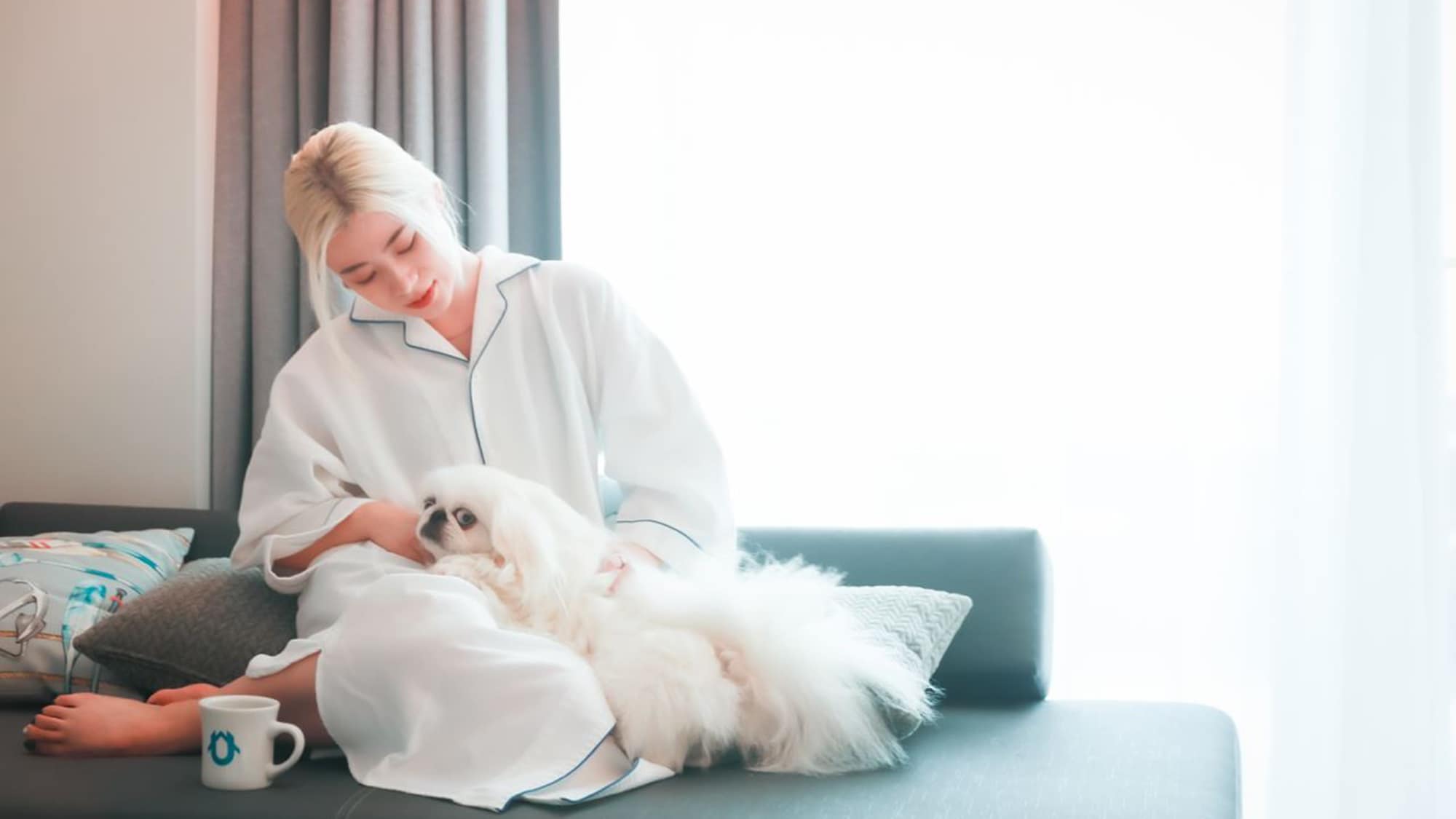 ・[Cho phép mang theo vật nuôi Garden Twin & Sofa/104] Phòng đôi nơi bạn có thể cảm nhận làn gió biển cùng thú cưng của mình