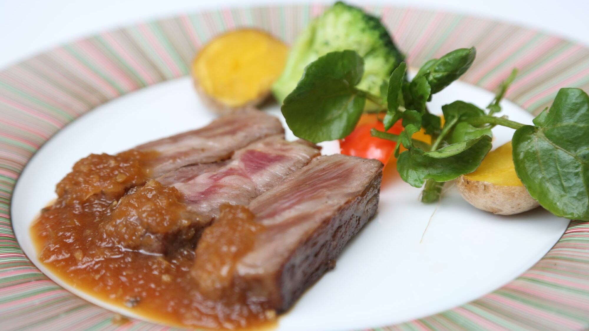 Dinner course (example) Kuroge Wagyu beef from Tochigi Prefecture