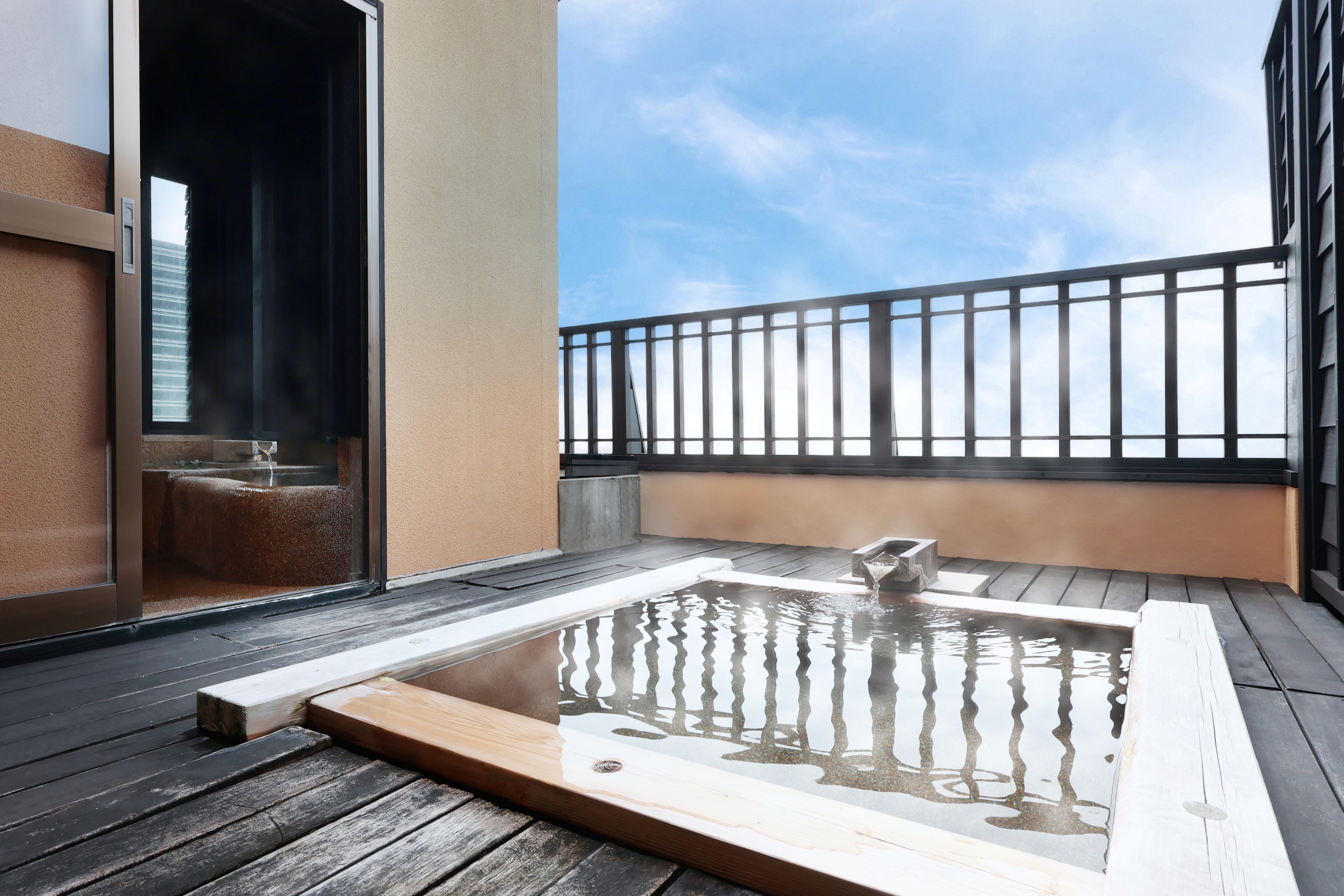 Snow, open-air bath, diagonal, steam, 貉ｯ豌回i≠繧・079