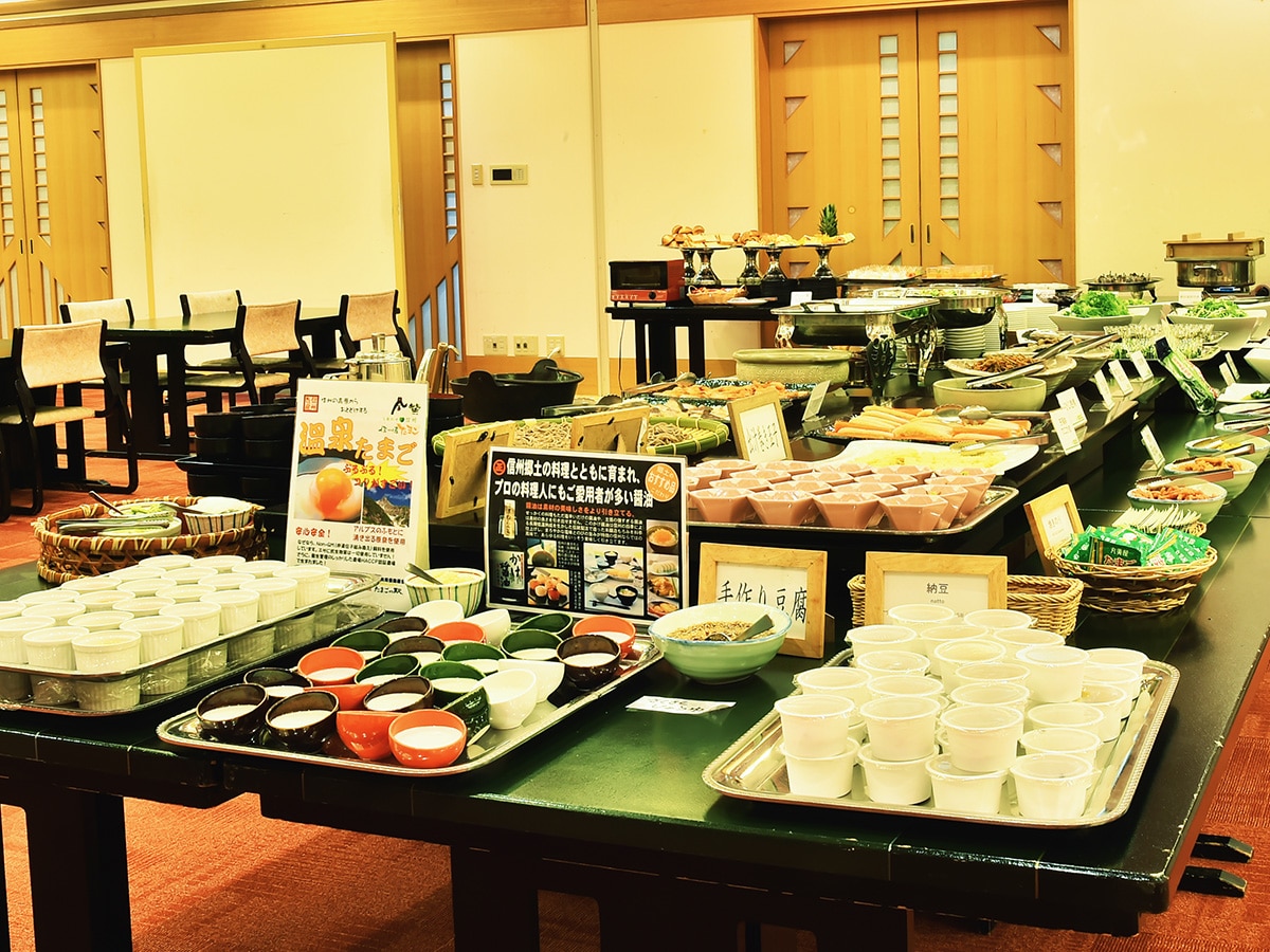 Breakfast buffet *The photo is for illustrative purposes only.