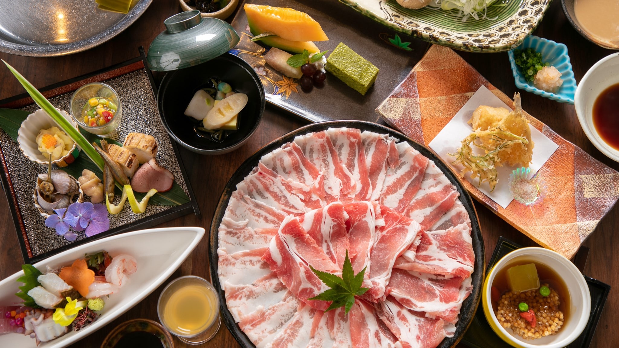 Black pork shabu-shabu banquet course / Example