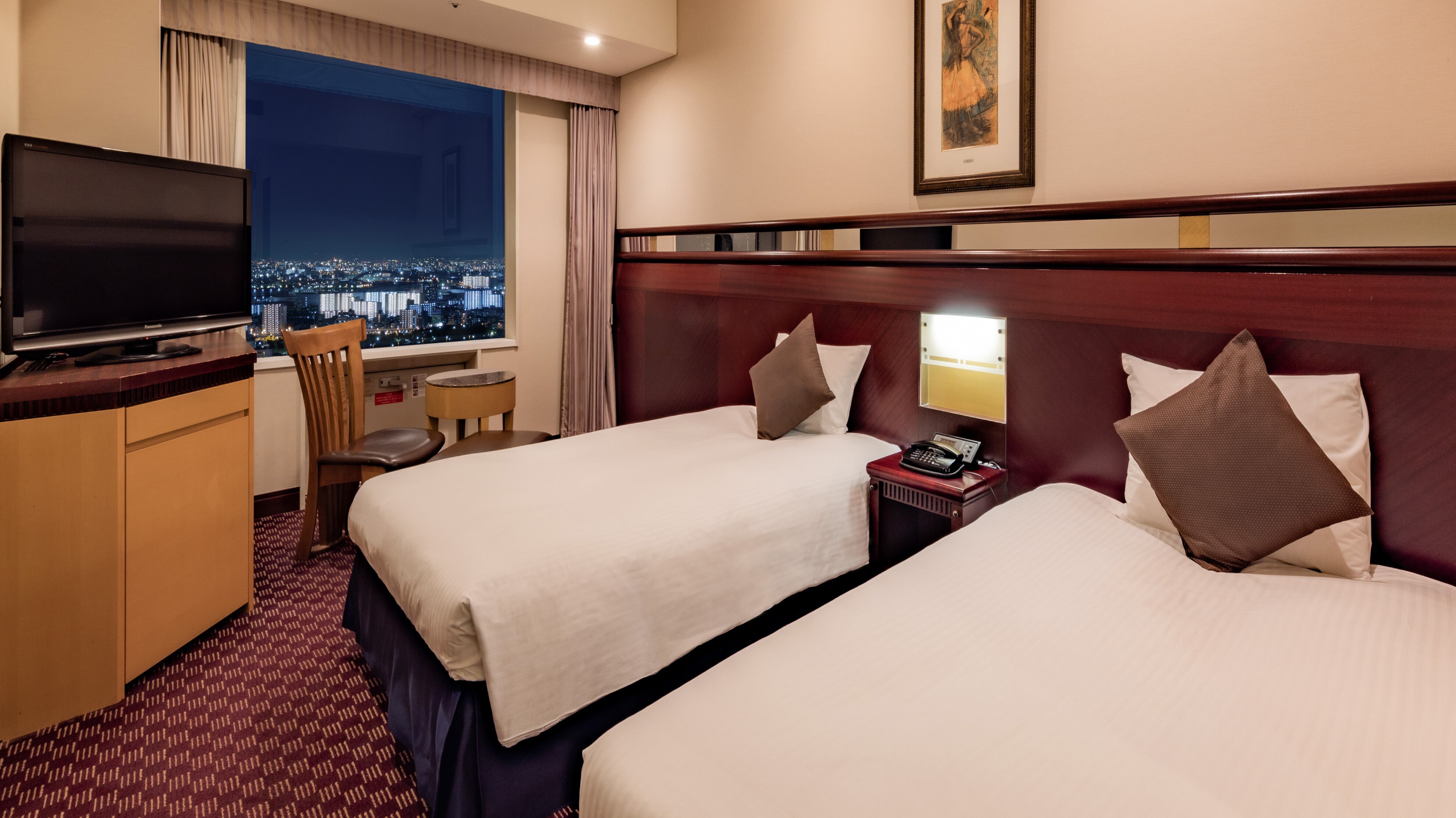 28th to 30th floor [Tower Premium] Standard twin (25 square meters/when 2 people use 1 room)