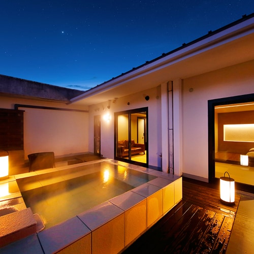 ◆ With open-air bath ◇ Japanese-Western style room－212－ ◆ ≪Flowing from the source _ Open-air bath≫