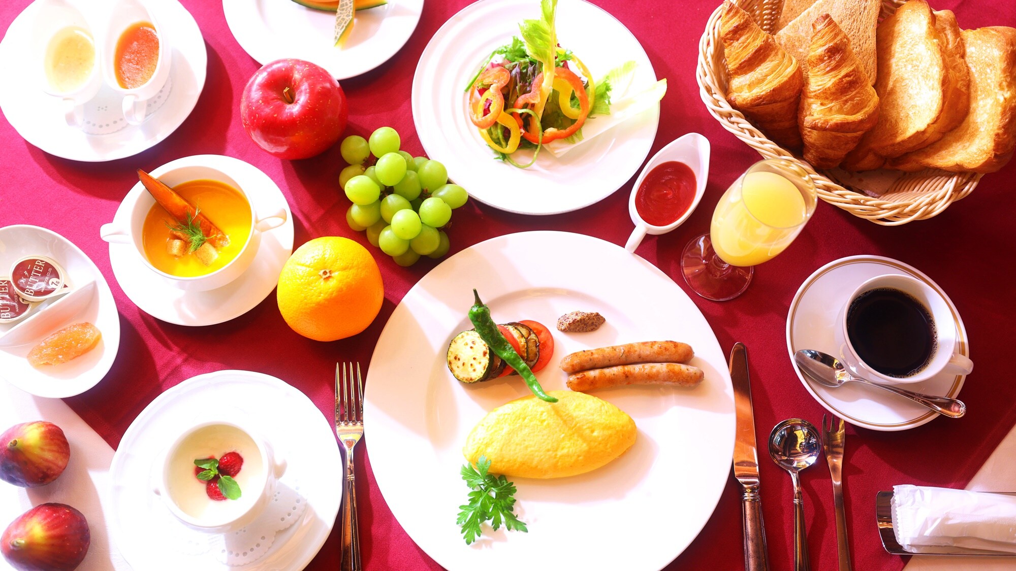 * [Breakfast (an example of Western food)]