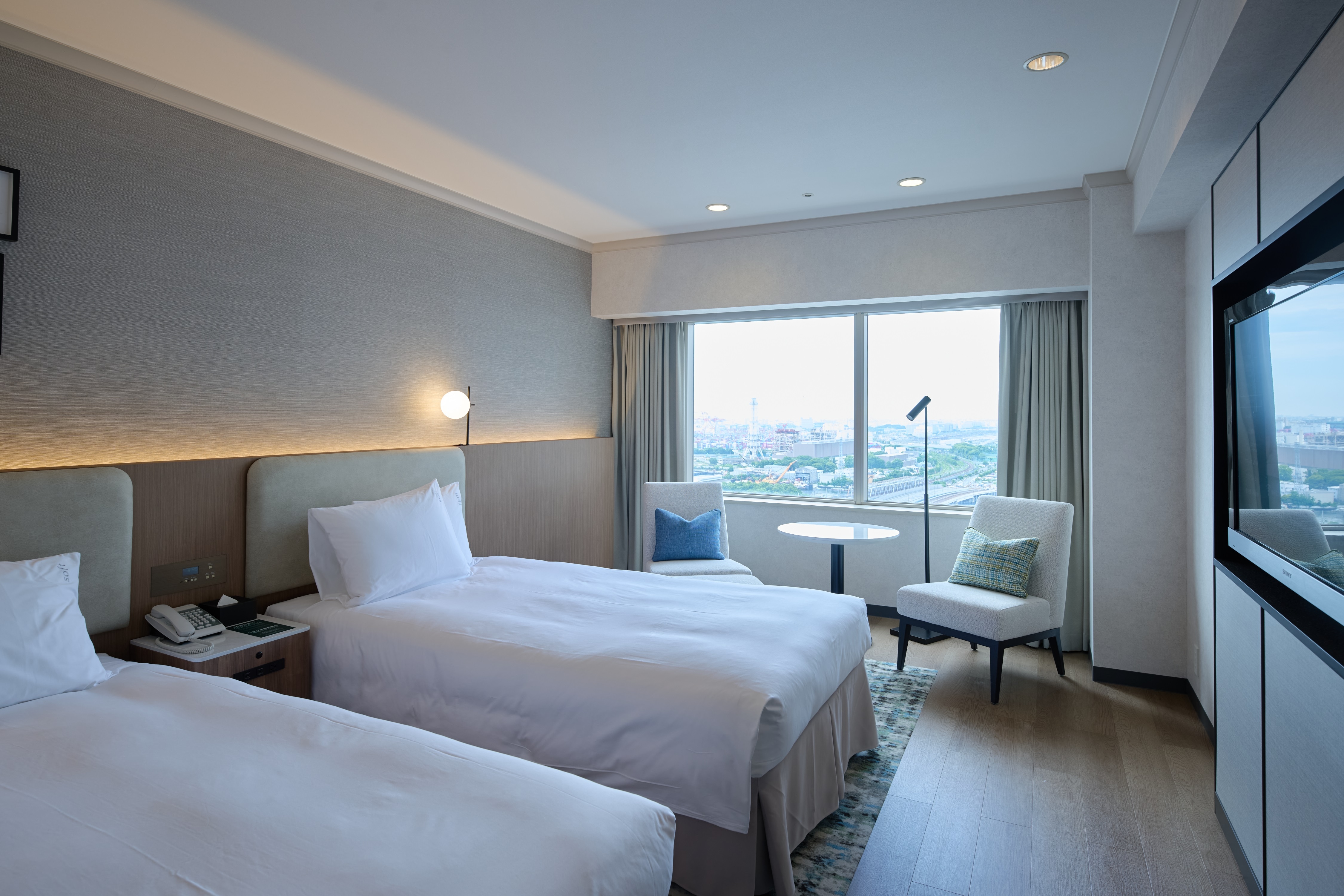 ห้องมาตรฐานเตียงเดี่ยว 2 ห้องพร้อมวิวอ่าว