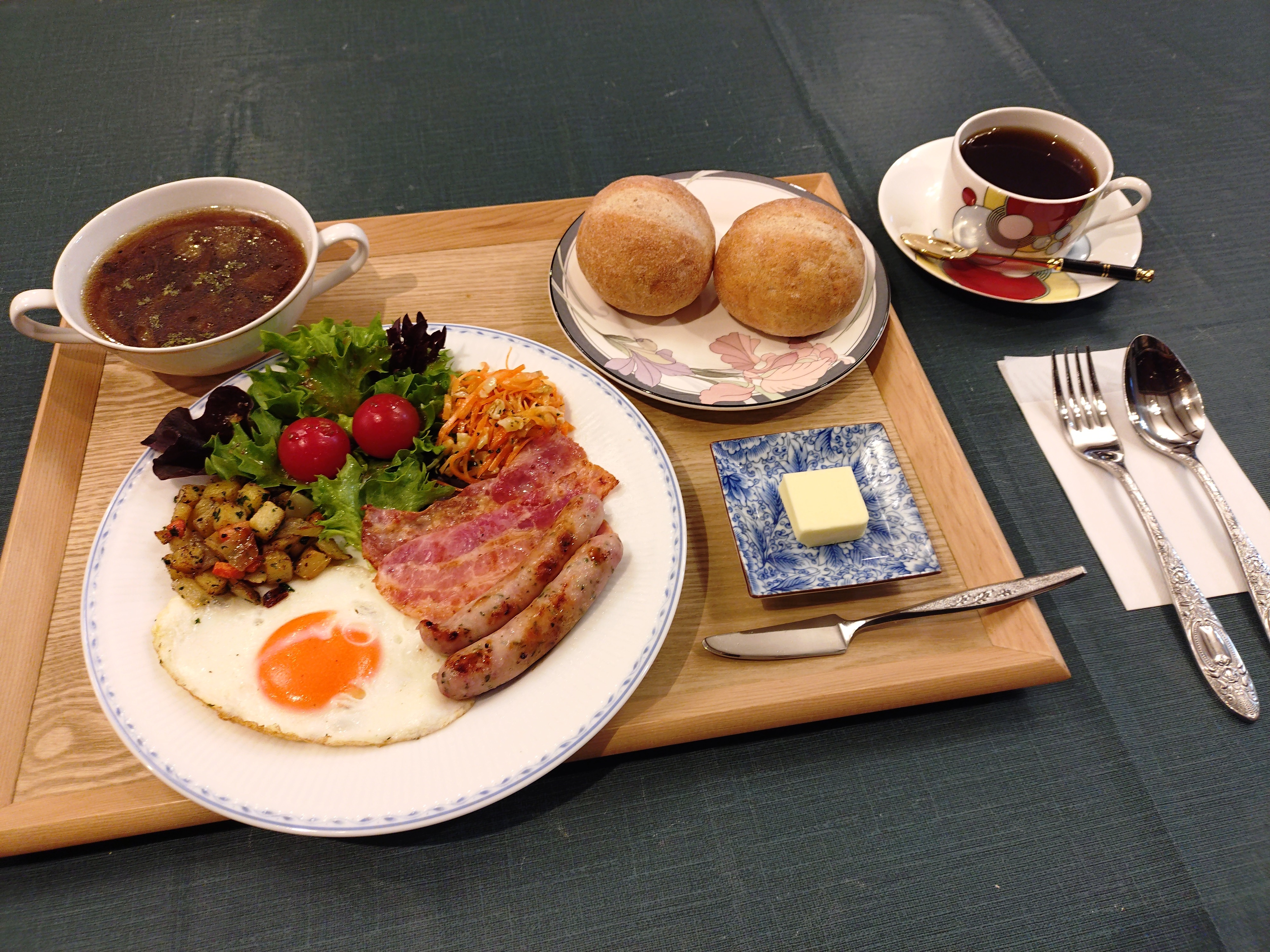 Breakfast menu example