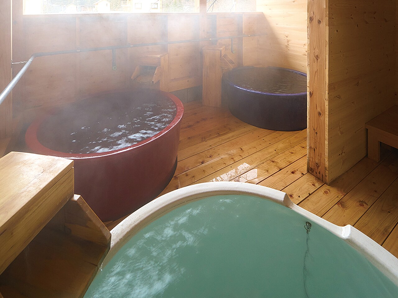 Open-air bath Men's ceramic bath