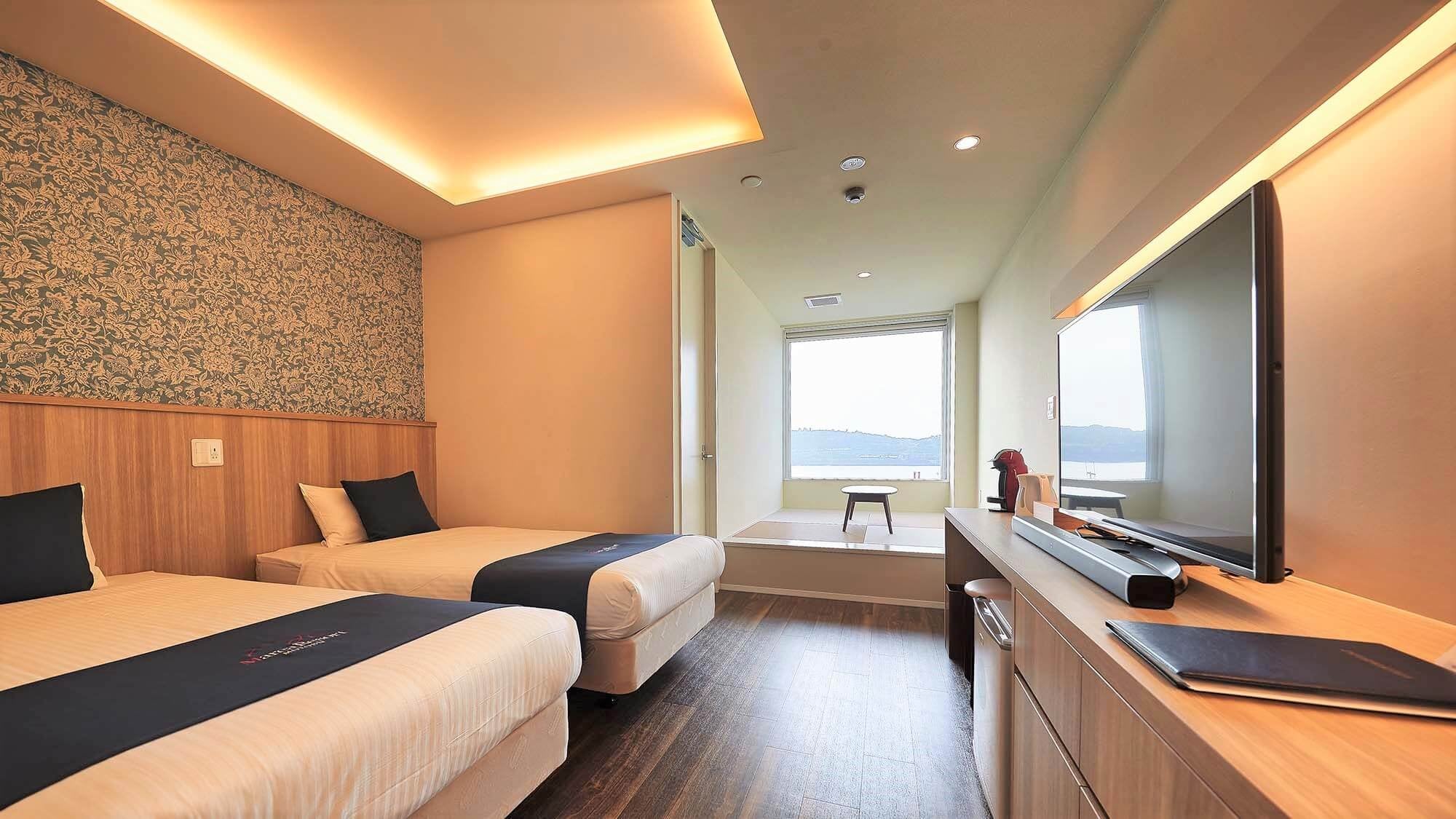 ◇Western-style rooms: All rooms have ocean views