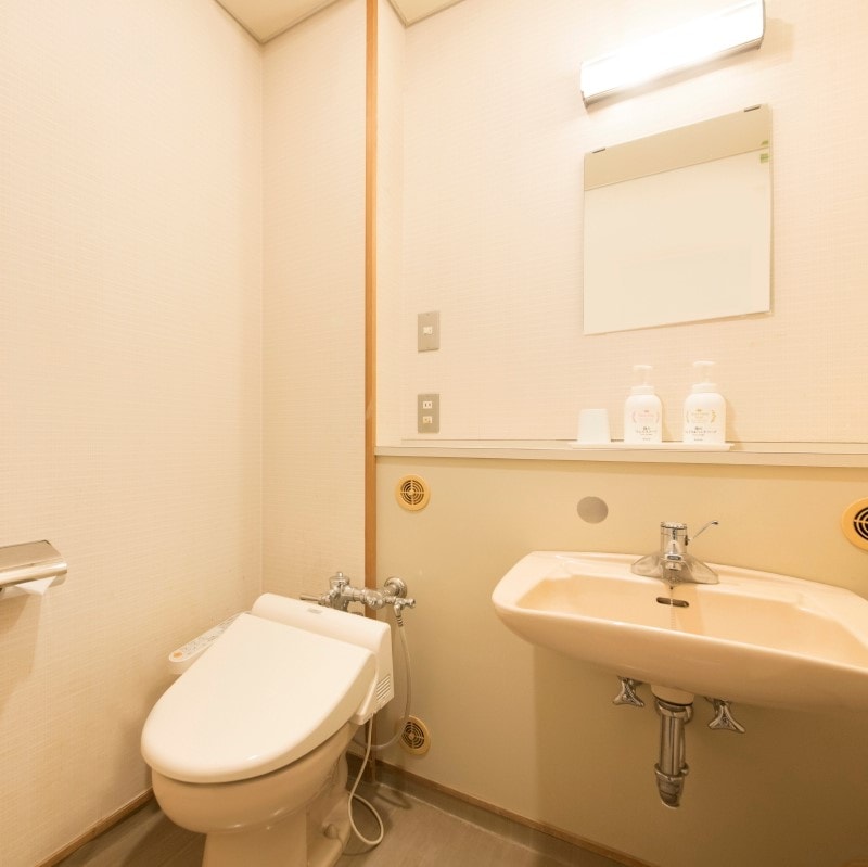 Restroom in guest room with toilet