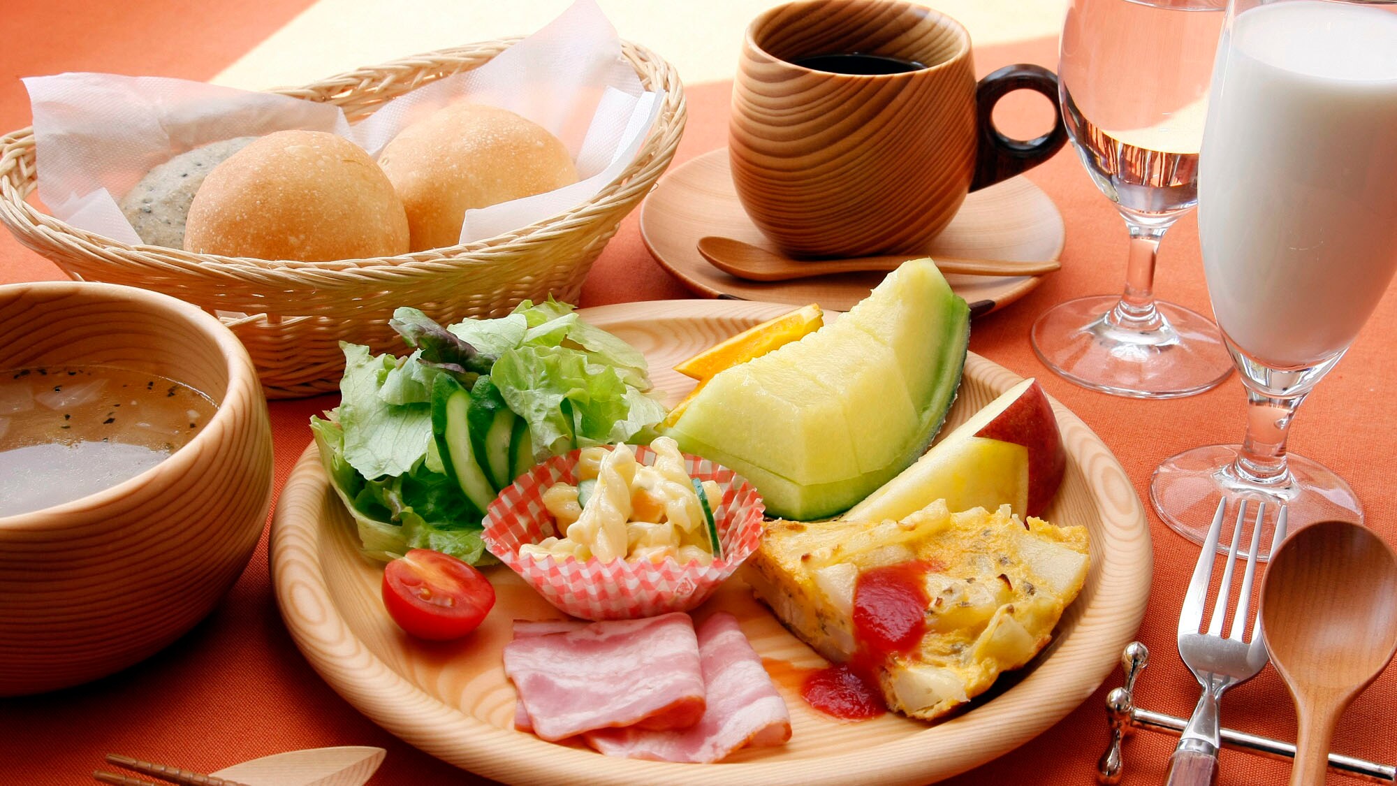Breakfast dishes are made using Okecraft