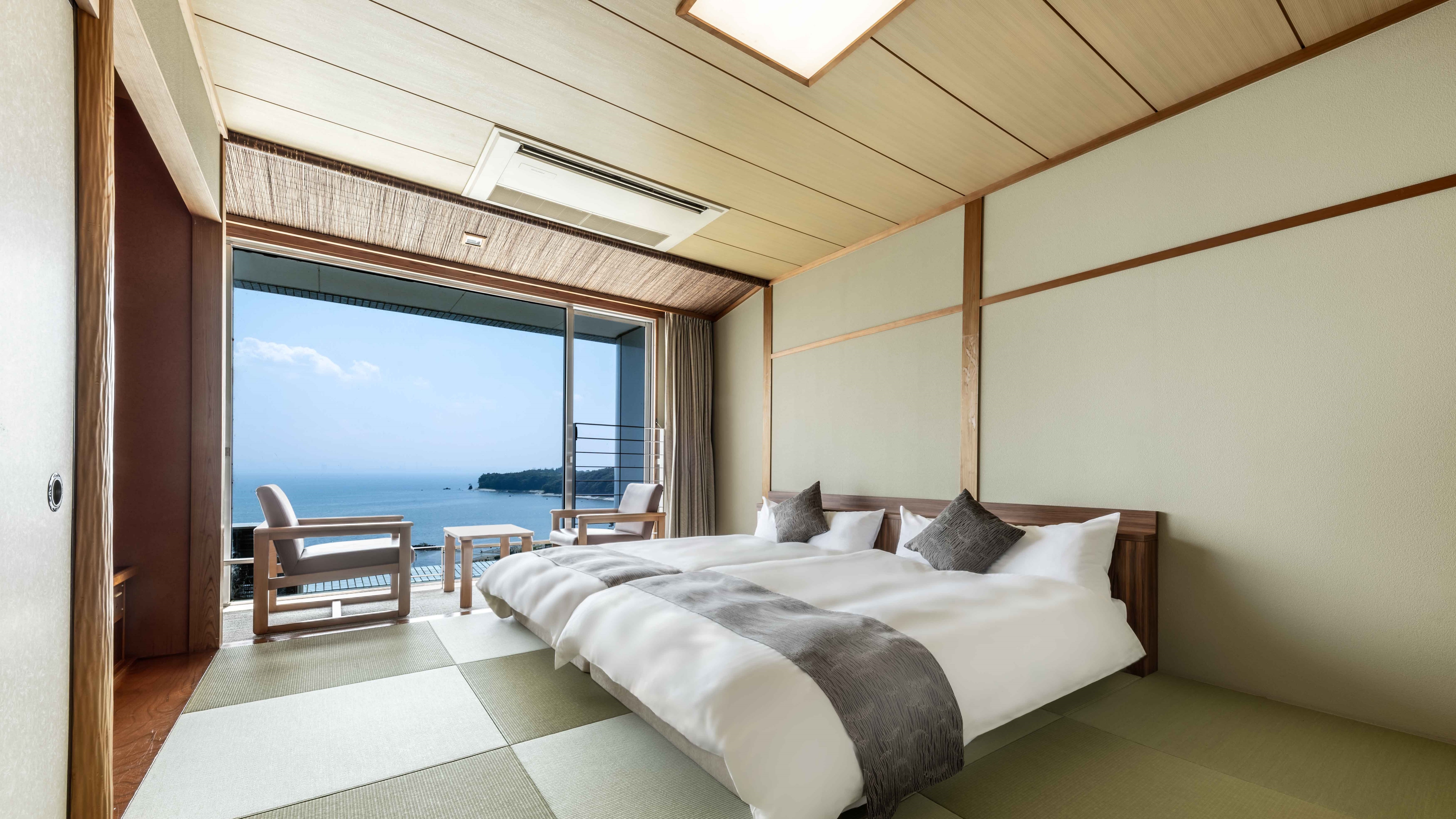 [BARU] Bangunan selatan Kamar twin bergaya Jepang dengan 10 tikar tatami