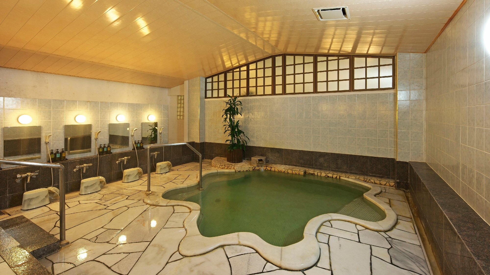 Kamogawa Onsen / Large marble bath
