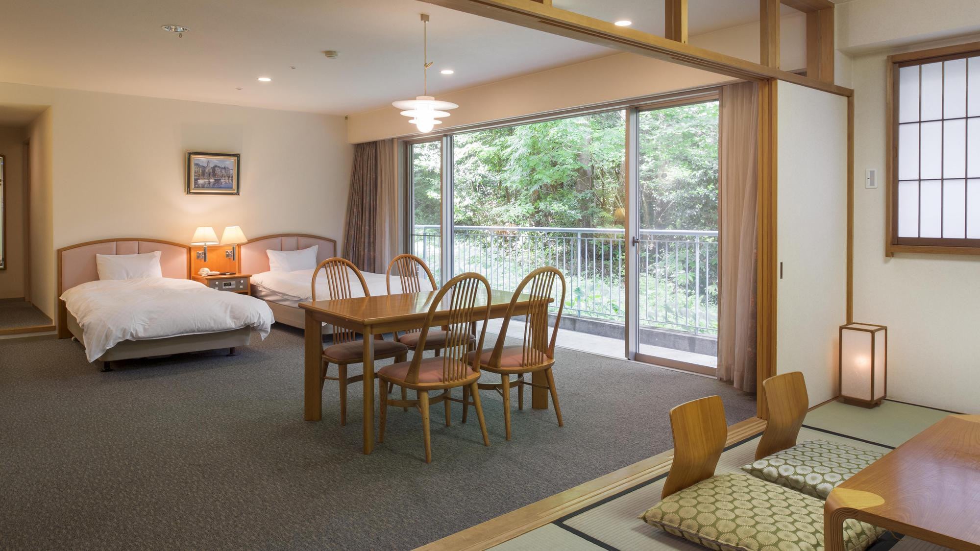 Reasonable mountain side Japanese and Western room 65㎡ (Japanese, 6 tatami mats) Capacity 5 people