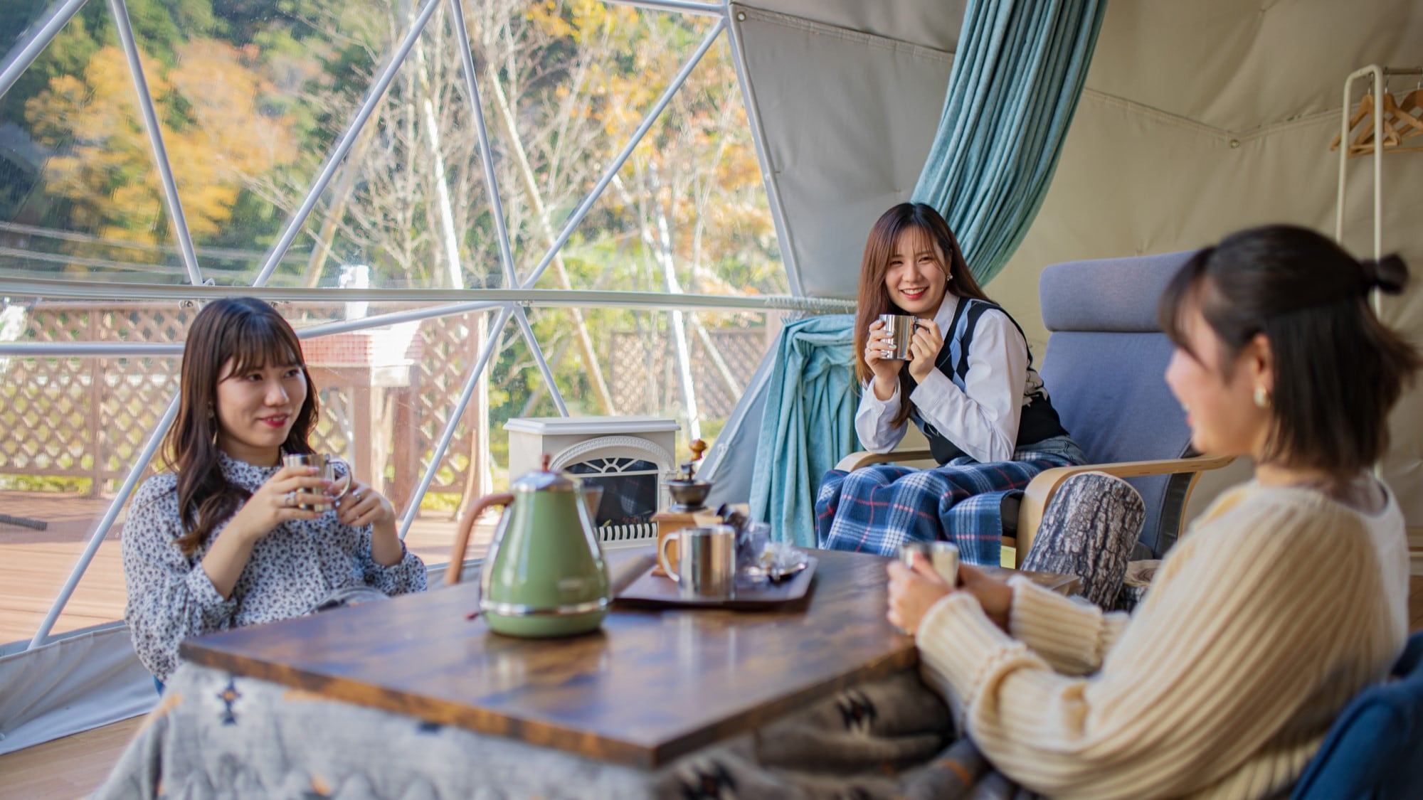 グランピングで思い出作り