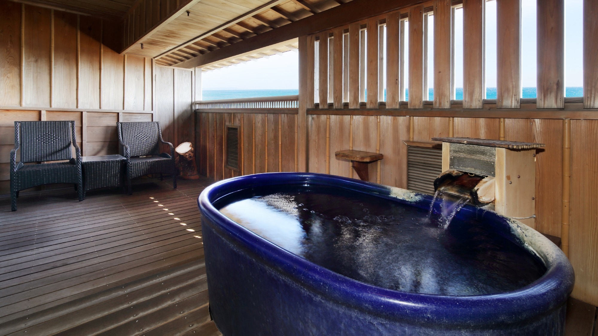 New beach feel premium suite "Sea" open-air bath...☆