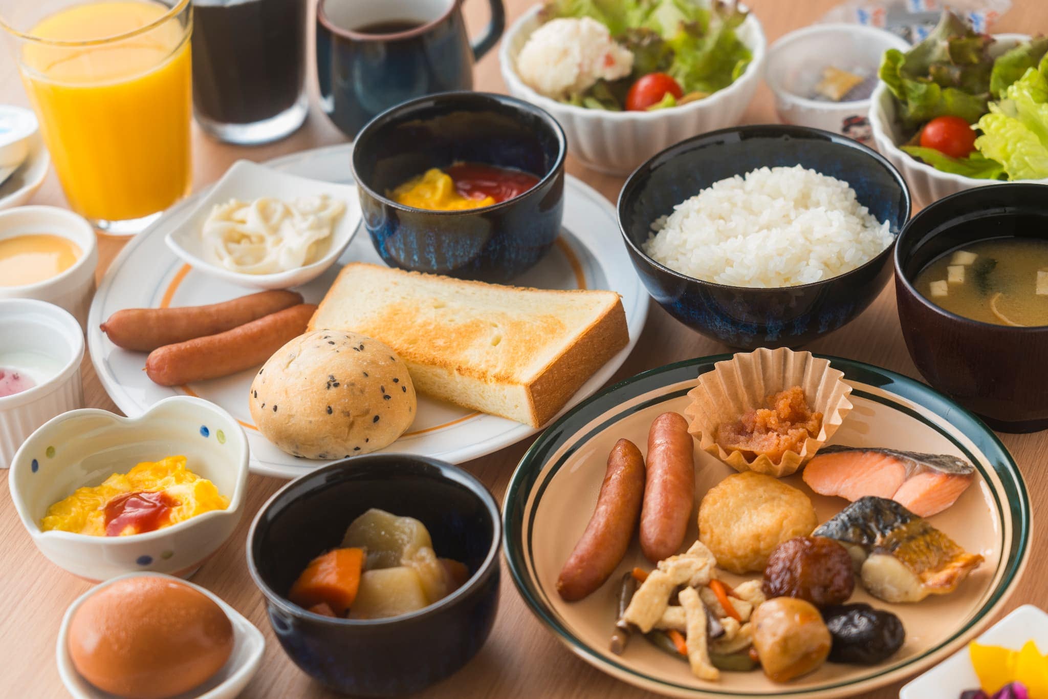 早餐自助菜色