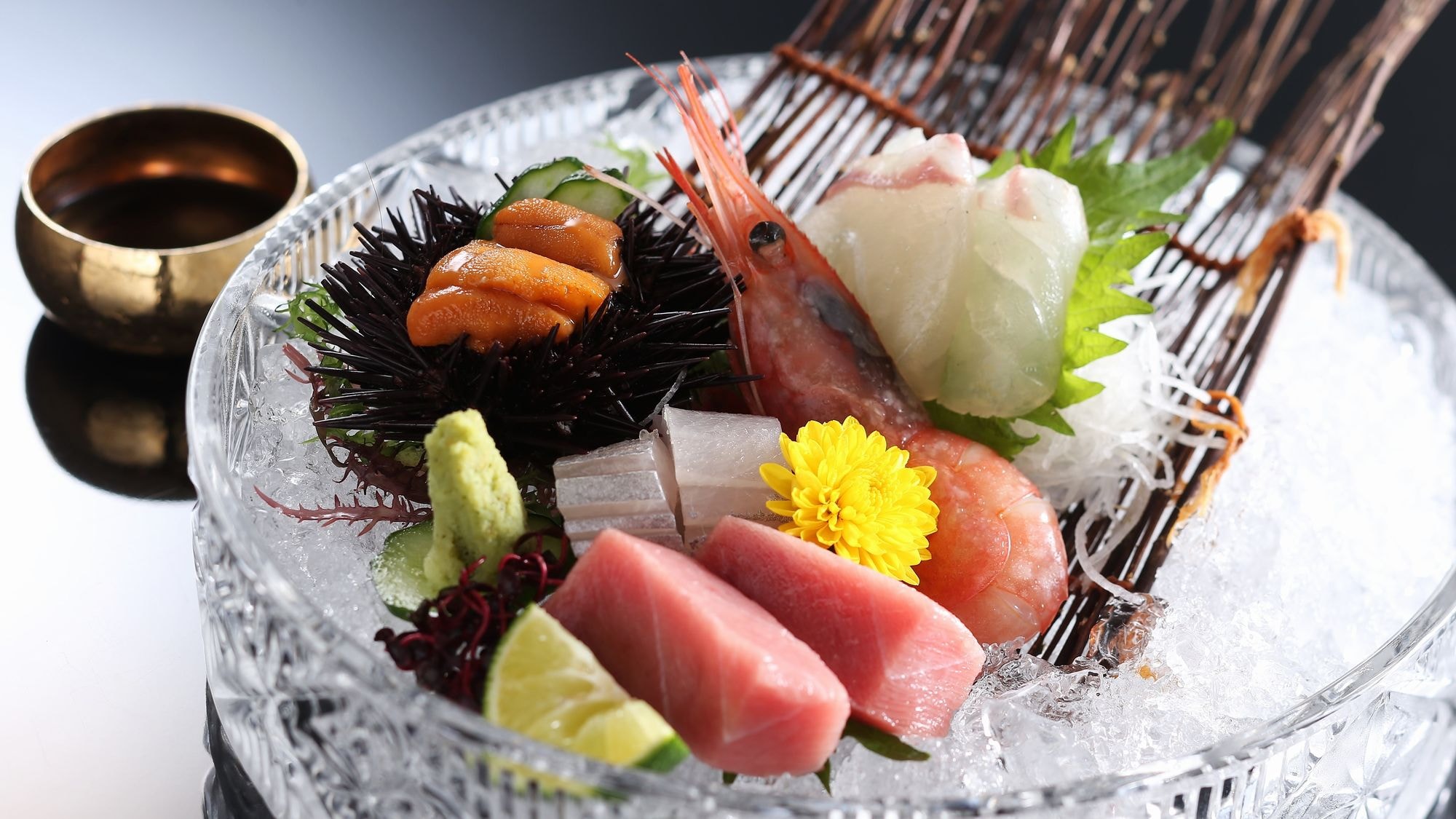 An example of fresh fish sashimi
