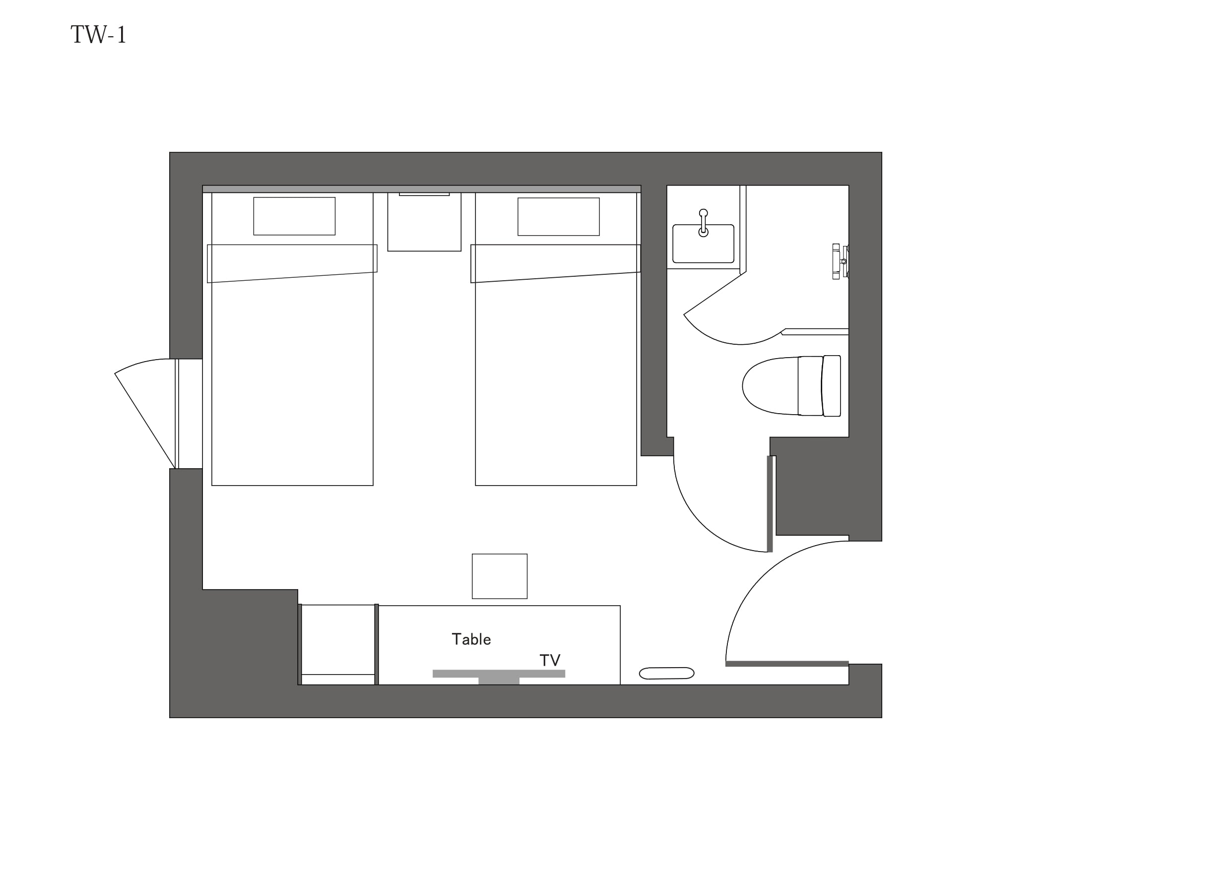 Minimal twin (floor plan)