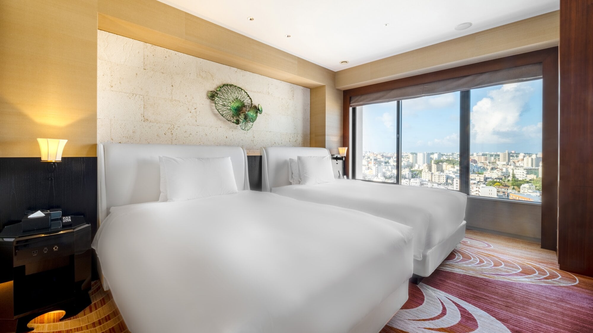 [Regency Executive Suite Twin 64㎡] Kamar dengan konsep "merasakan angin dan air Okinawa"