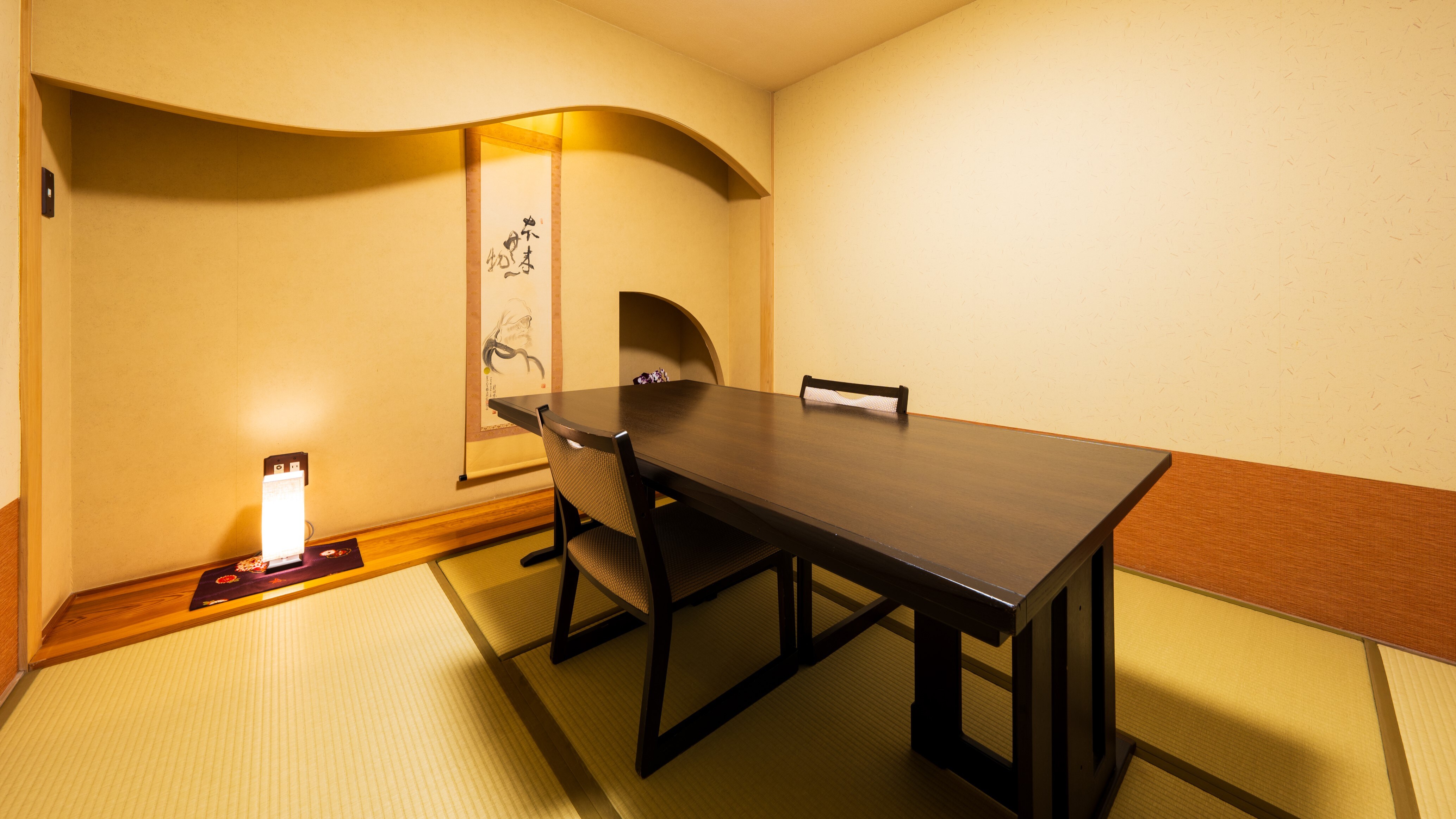 [Kaede] 6 tatami mats + 6 tatami mats + Western-style room + twin room / cypress bath
