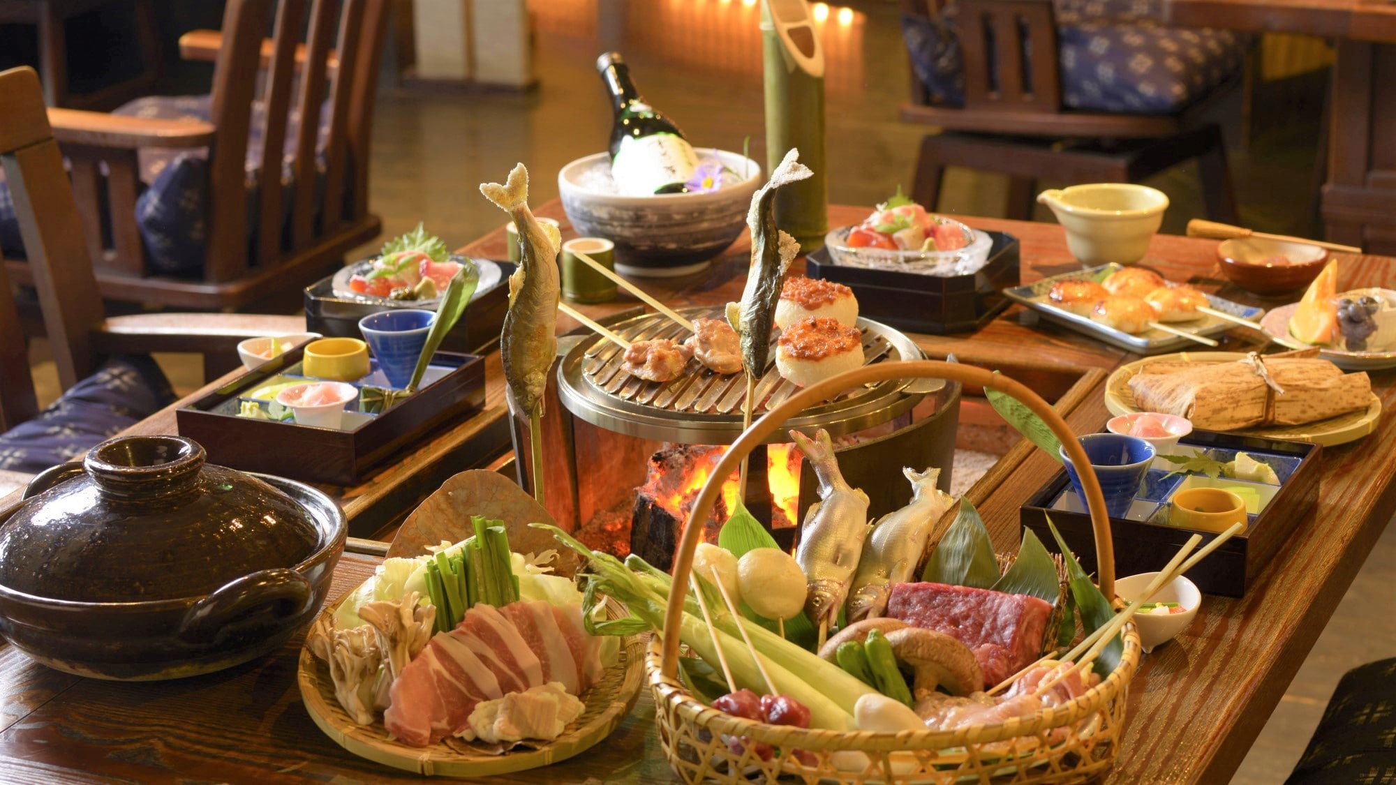 [Charcoal volcano village cuisine] Our specialty charcoal-fired cuisine