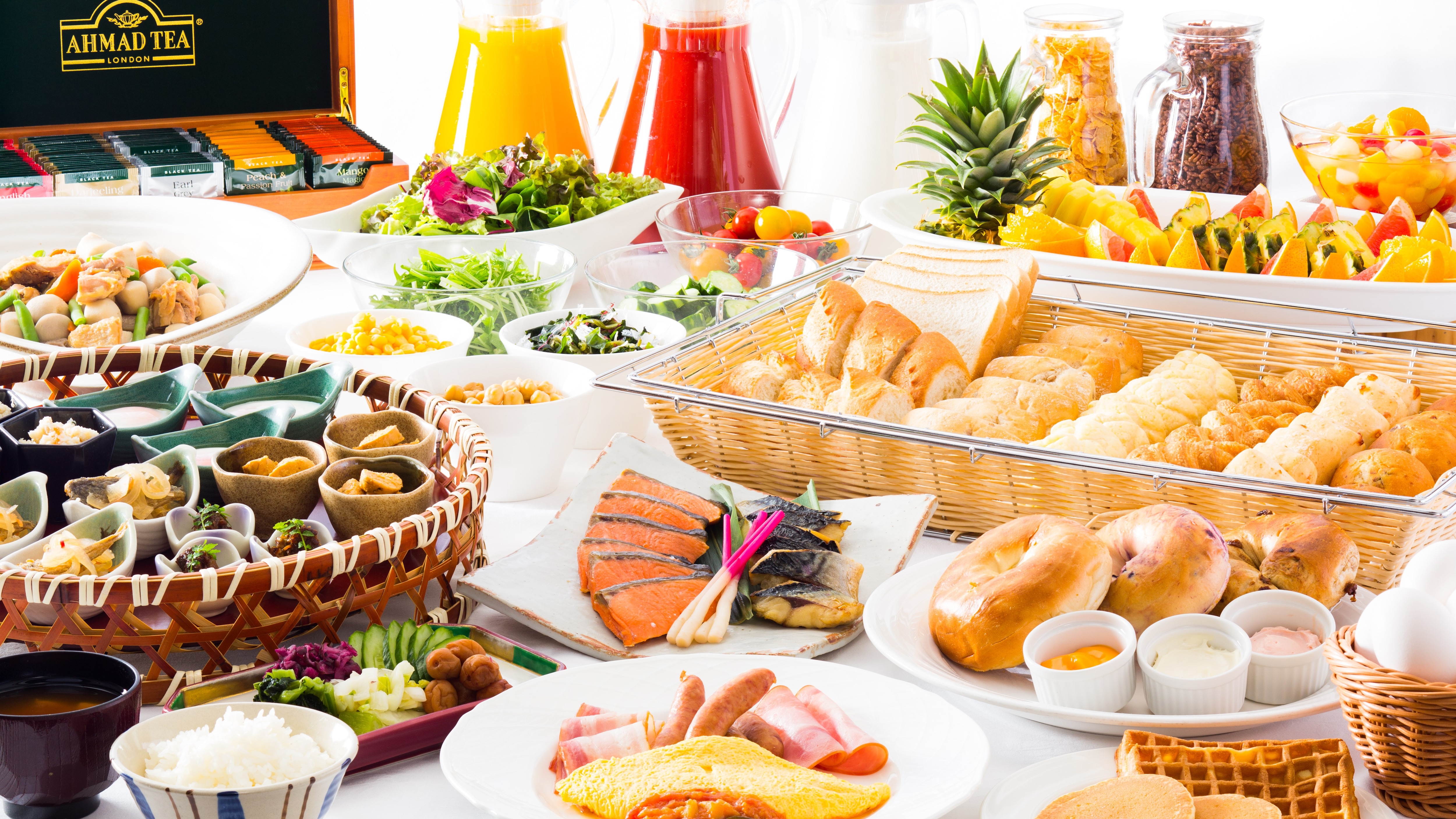 Breakfast buffet (example of cooking)