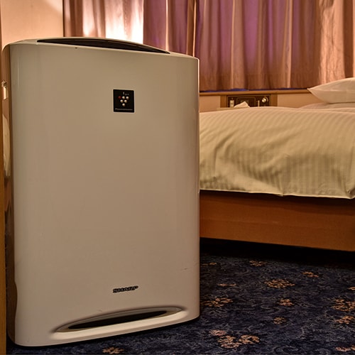 [Air purifier with humidification function, all rooms are equipped] Plasmacluster is also attached.