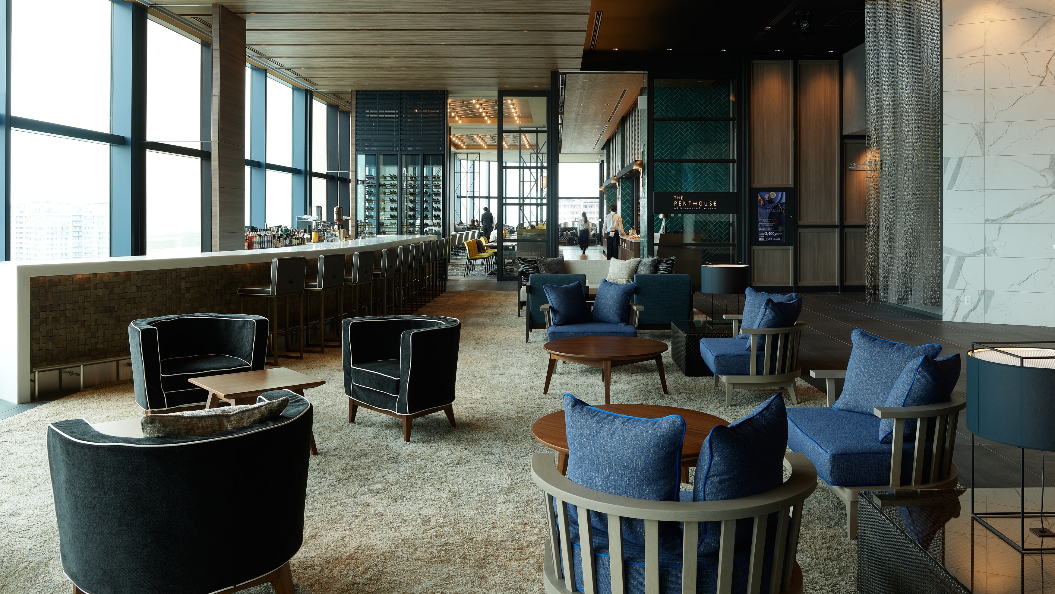 Top floor 36th floor Hotel lobby
