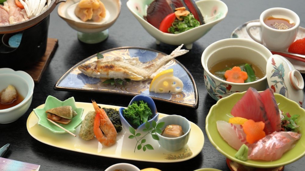 Pork porcelain kaiseki