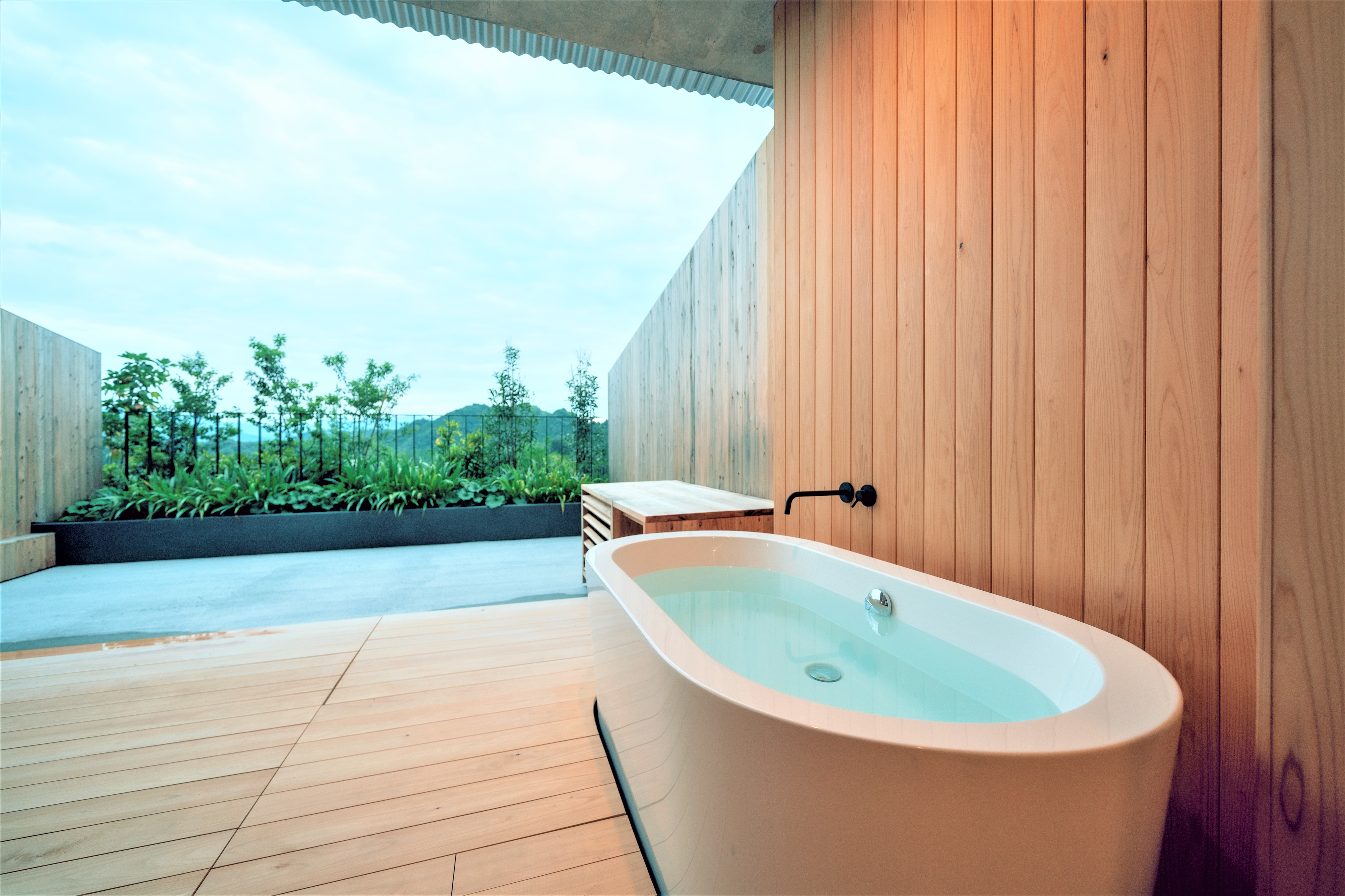 Terrace twin with open-air bath Open-air bath