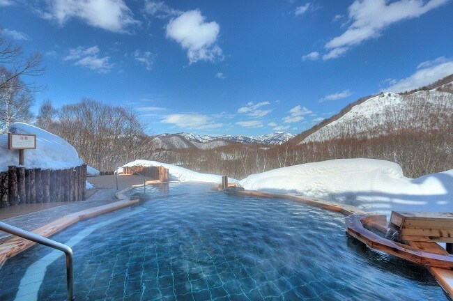 View hot spring winter