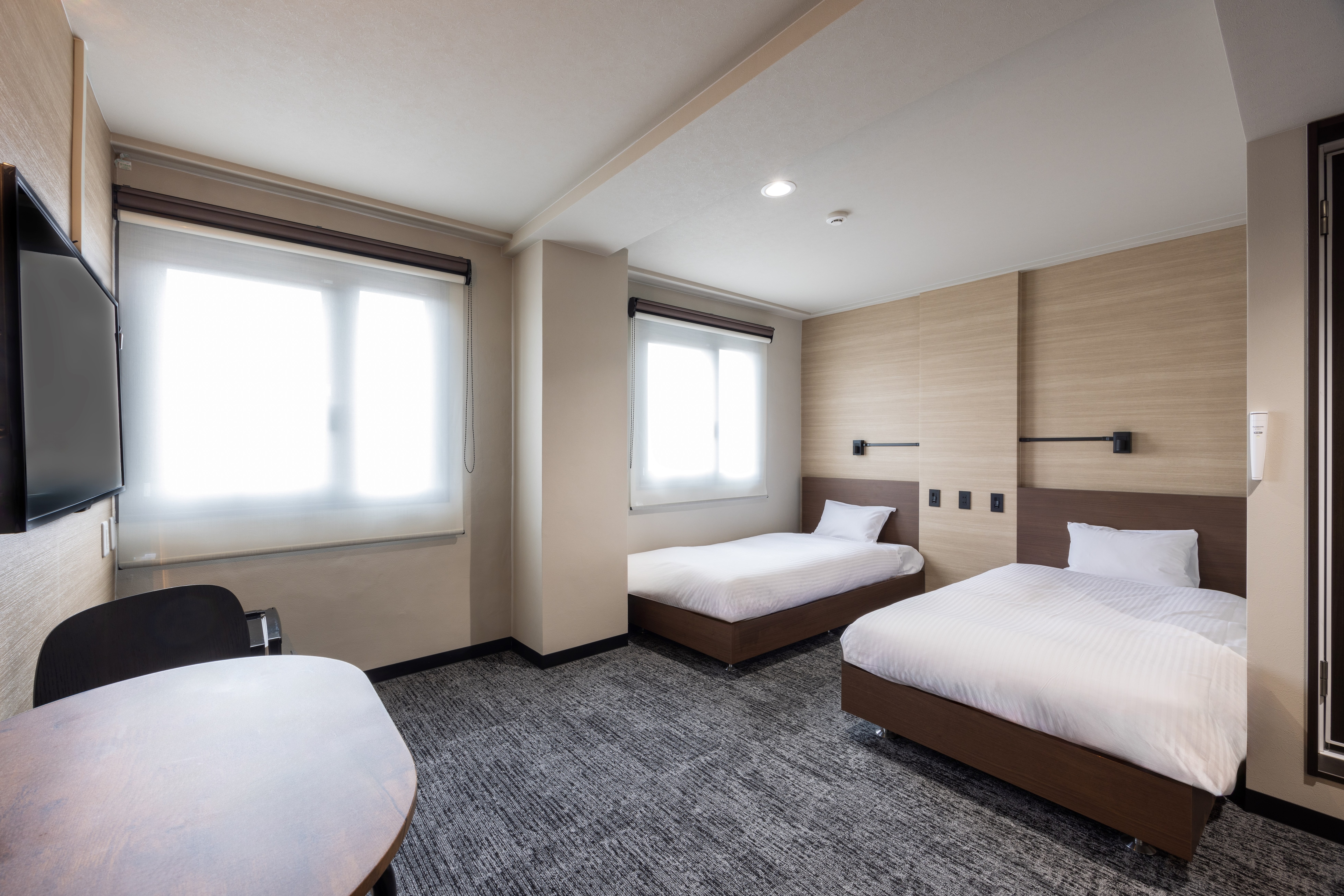 Renovated twin room interior