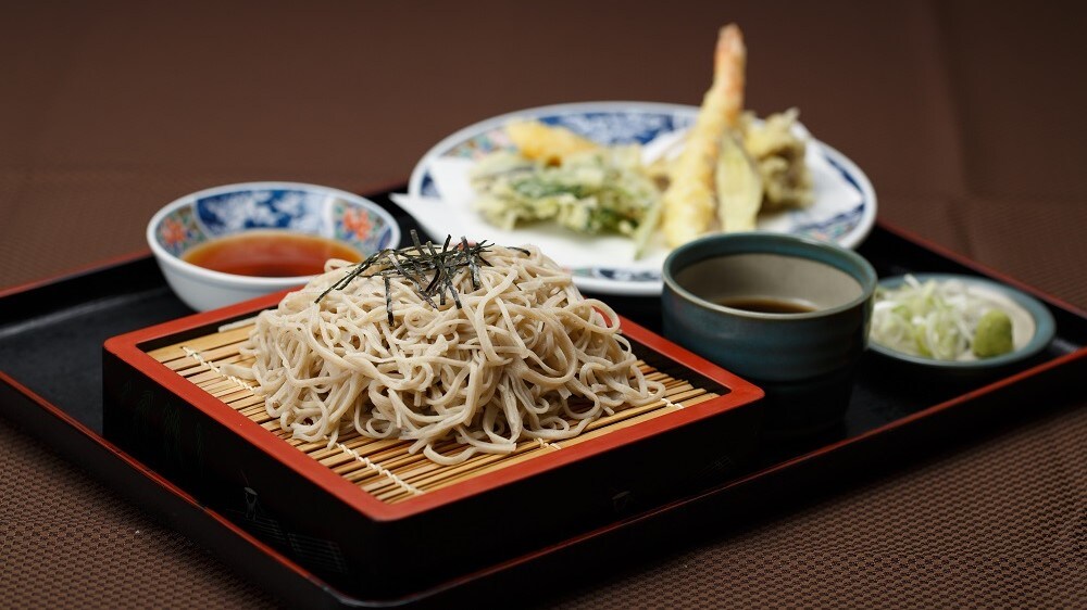Handmade soba noodles