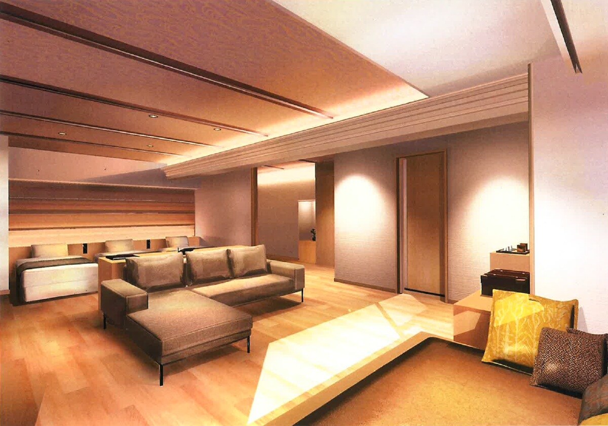 附设半露天浴池的西式客房「Teinooto」