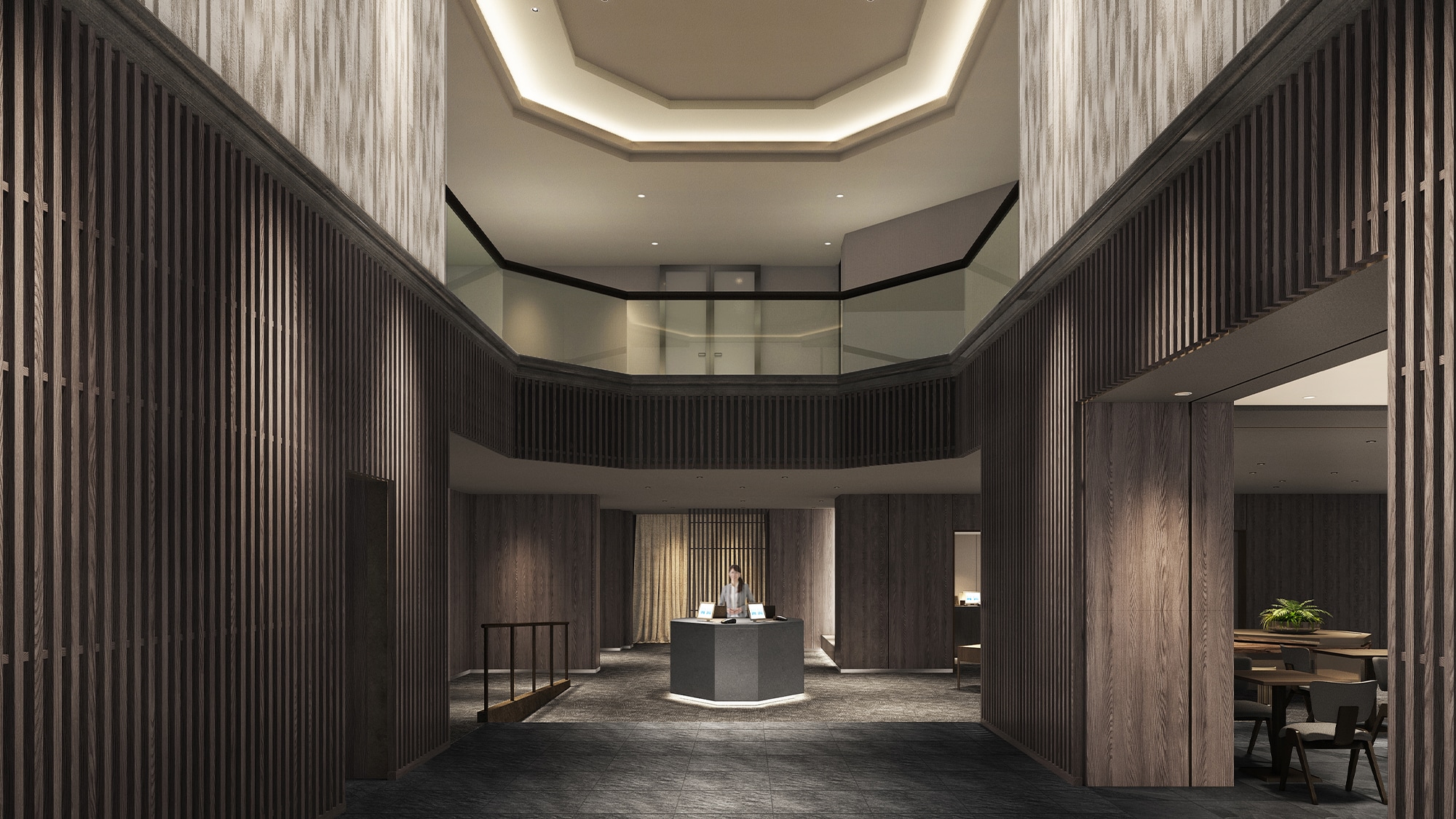 Lobby Image: We welcome you to our lobby space where you can fully enjoy the start of your journey, along with the crisp air of Sapporo.