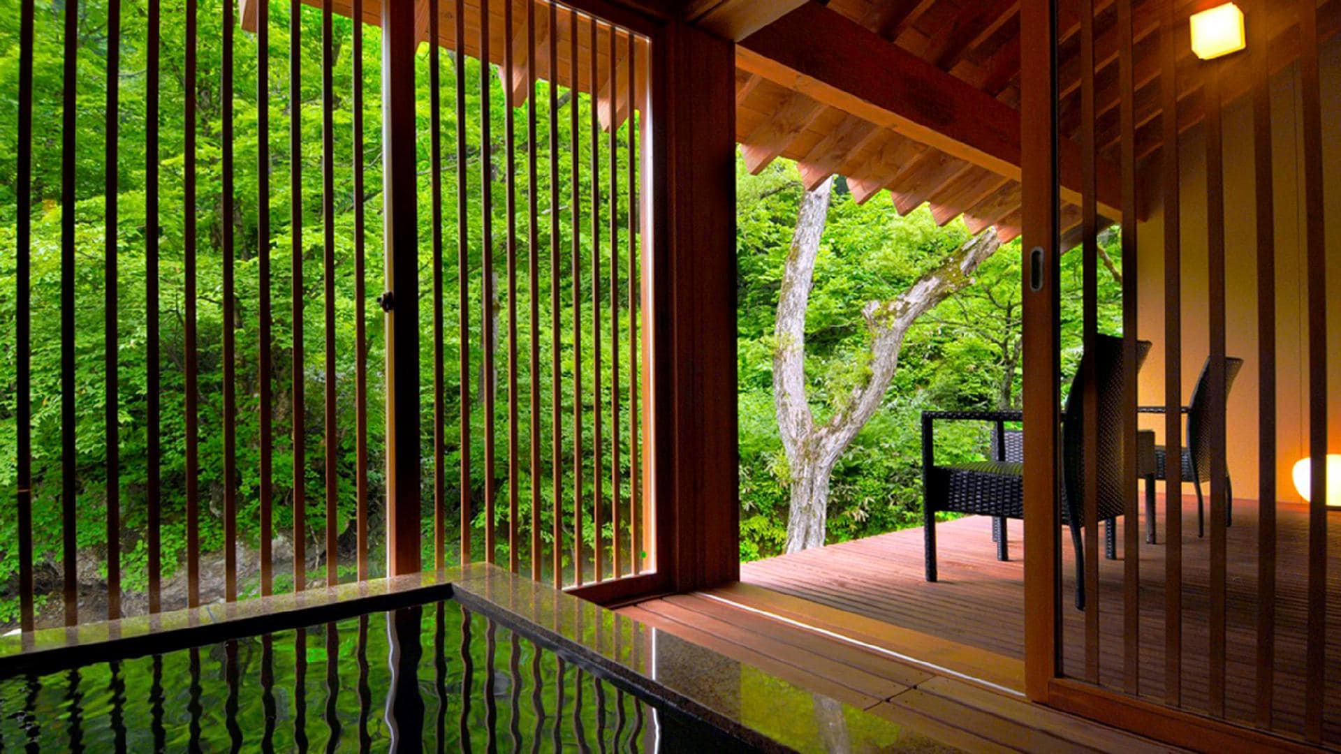 [Away] Premium Suite ■ Foothills ◇ Katsura -KATSURA- ■ [Semi-open-air bath]
