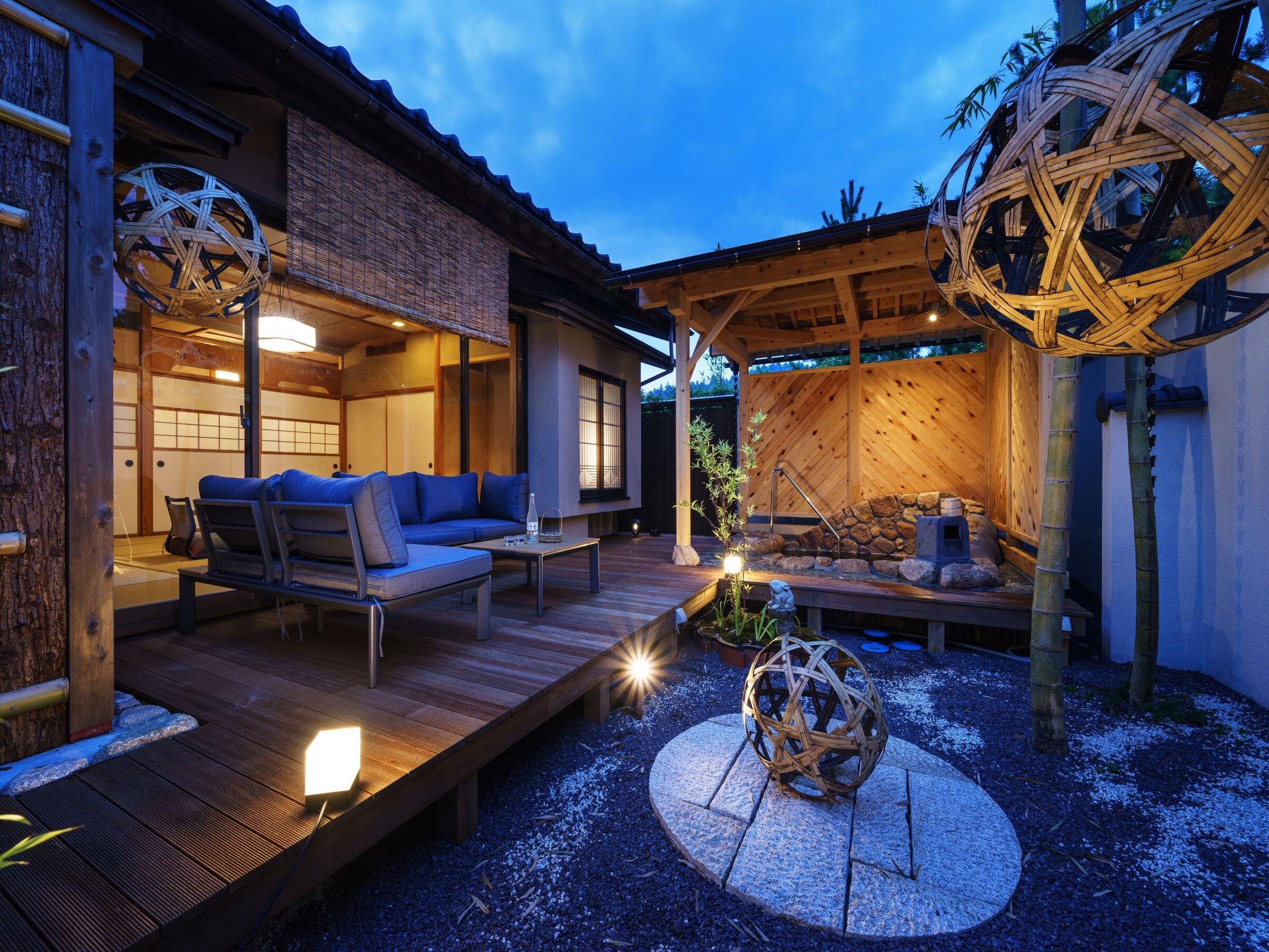 「죽경」노천탕이 있는 객실