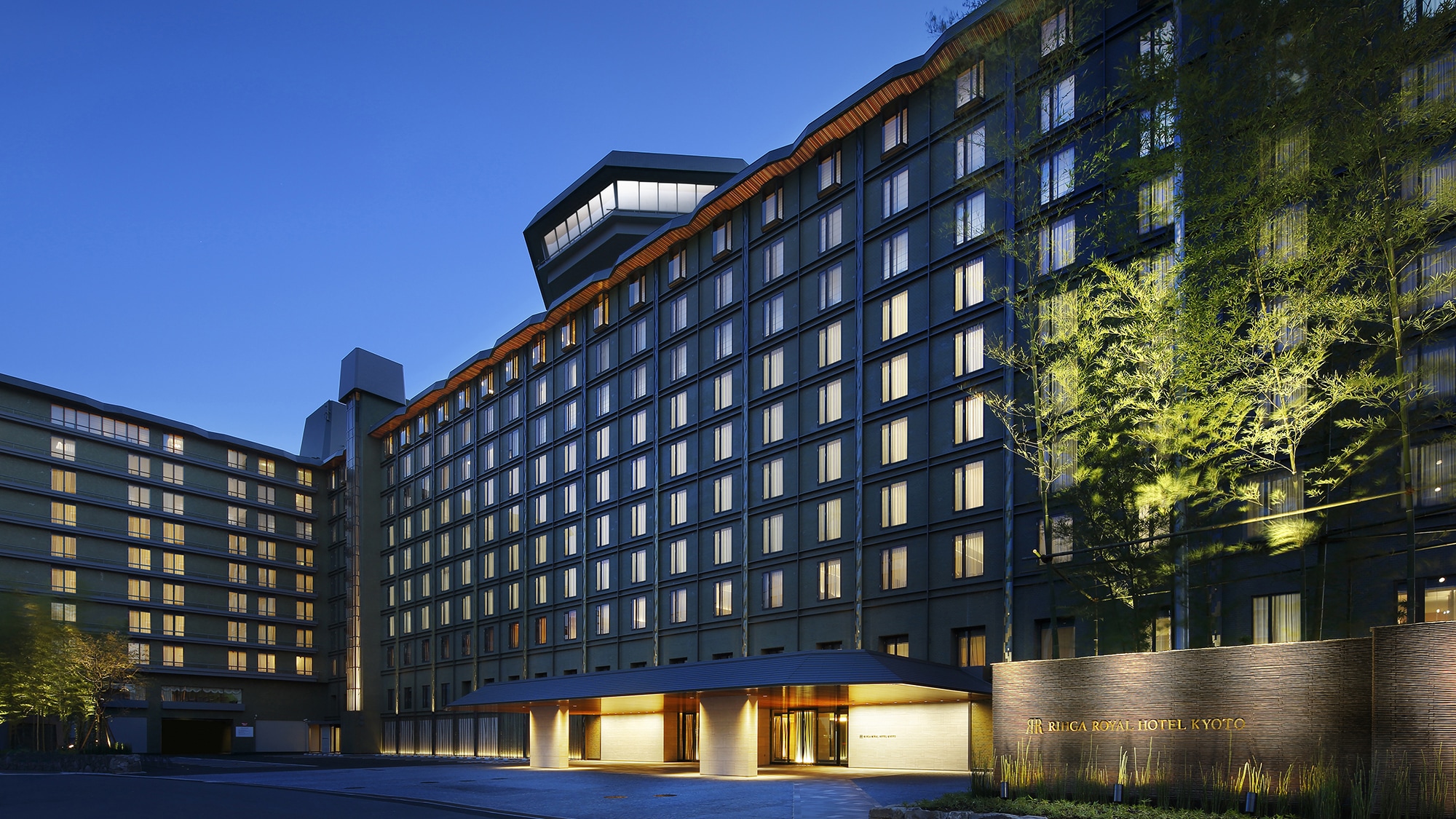 Hotel night exterior