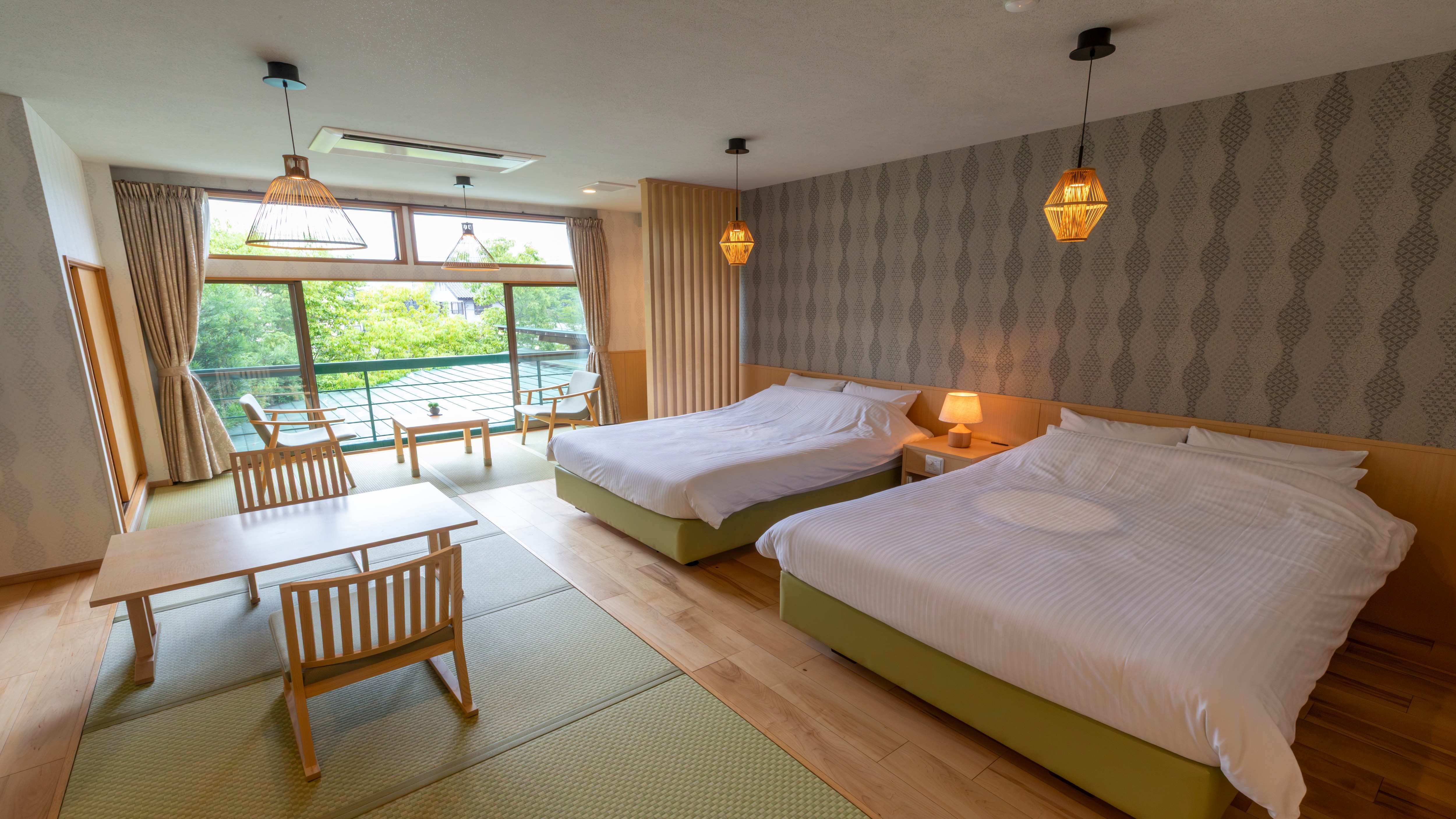 [Suite Room 2nd Floor - O] Japanese/Western Style Twin Bedroom - 50㎡
