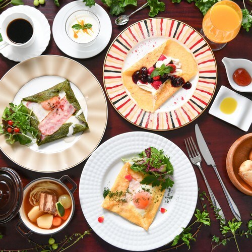 Sarapan / Biaya energi dengan "SAGA Galette", sarapan yang menggunakan banyak sayuran berwarna-warni dari Saga.