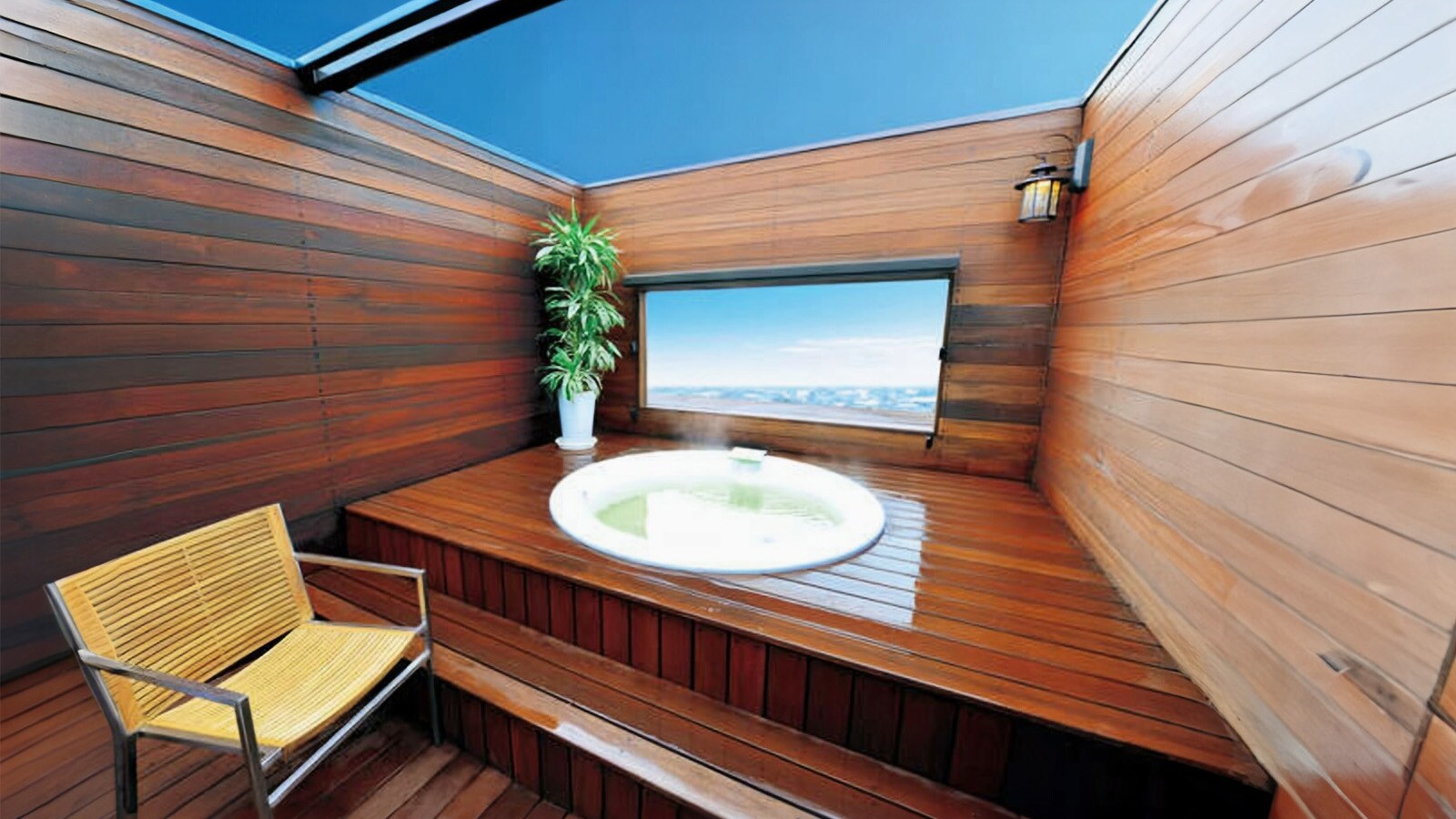 Private open-air bath