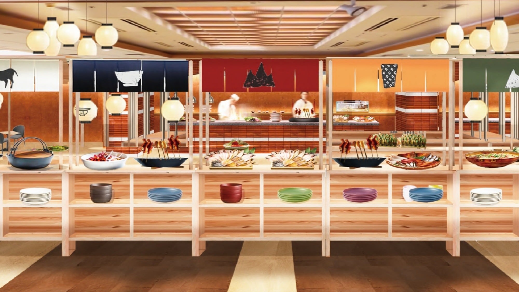 [Dining Hall] "33 (Sansa)" A festival buffet that connects the "delicious" foods of Iwate *Image after renovation on July 18th
