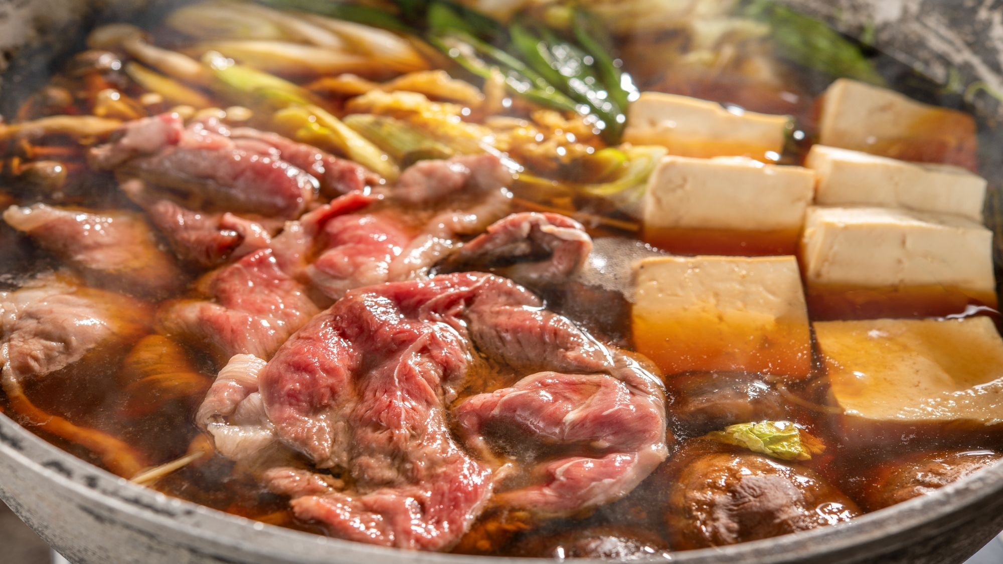 Dinner buffet image: Fukushima Sukiyaki