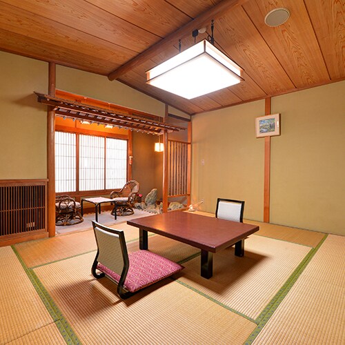 [Japanese-style room/Sagano] The guest rooms are simple and unadorned, incorporating the sukiya (tea room) style.