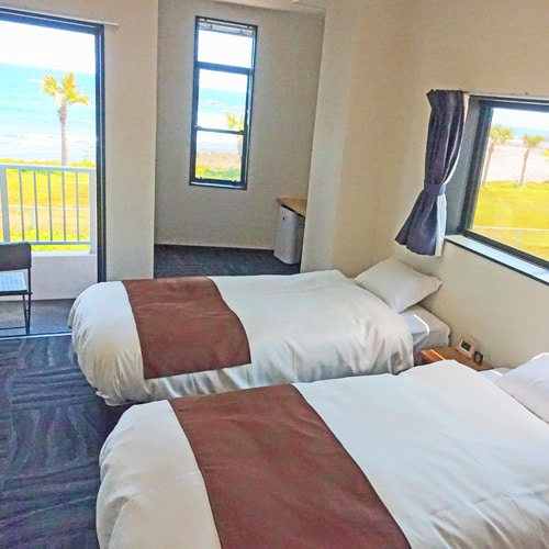 [Guest room example] Twin room with balcony!
