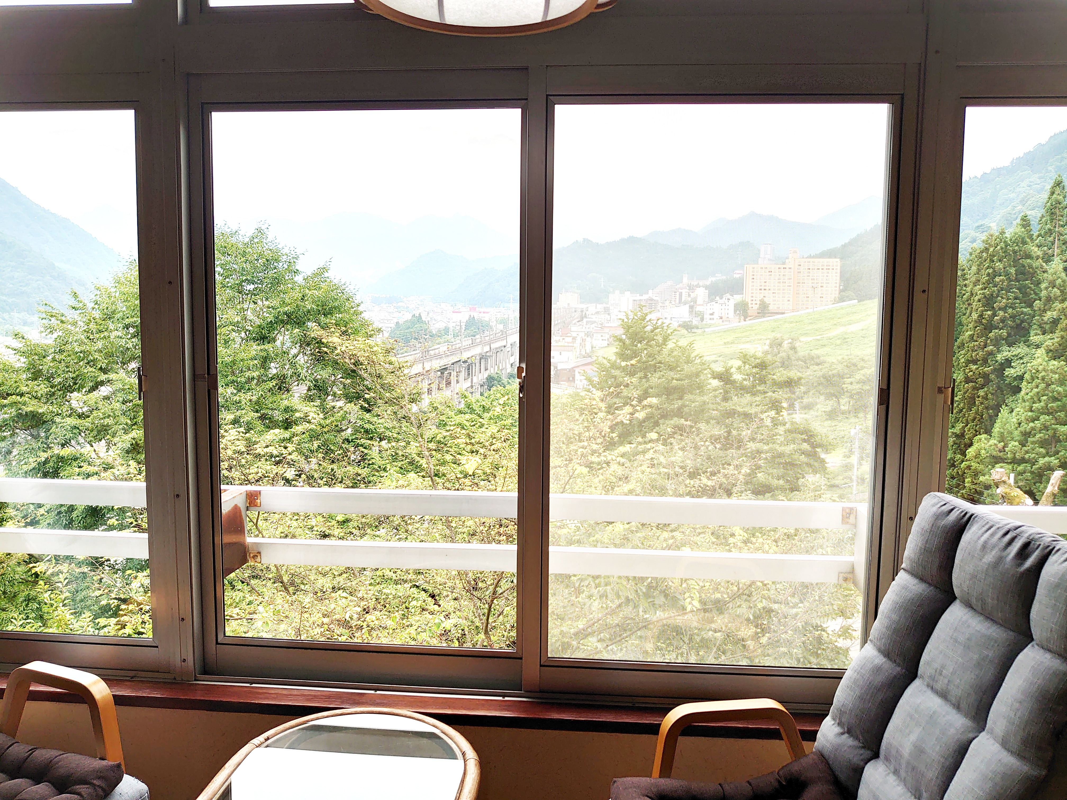 View from the 4th floor of Yunosawakan