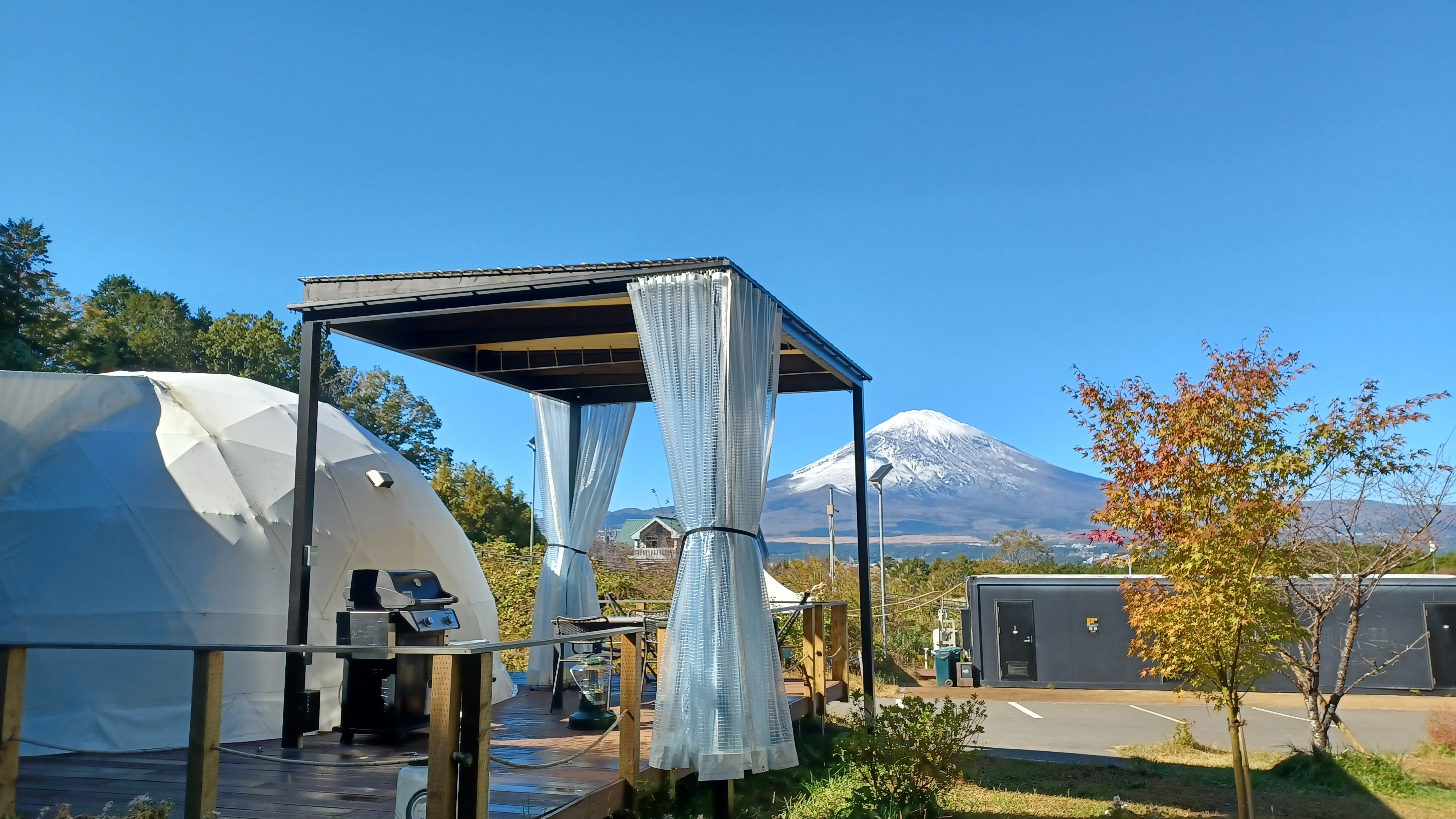 Mount Fuji from the dome tent area