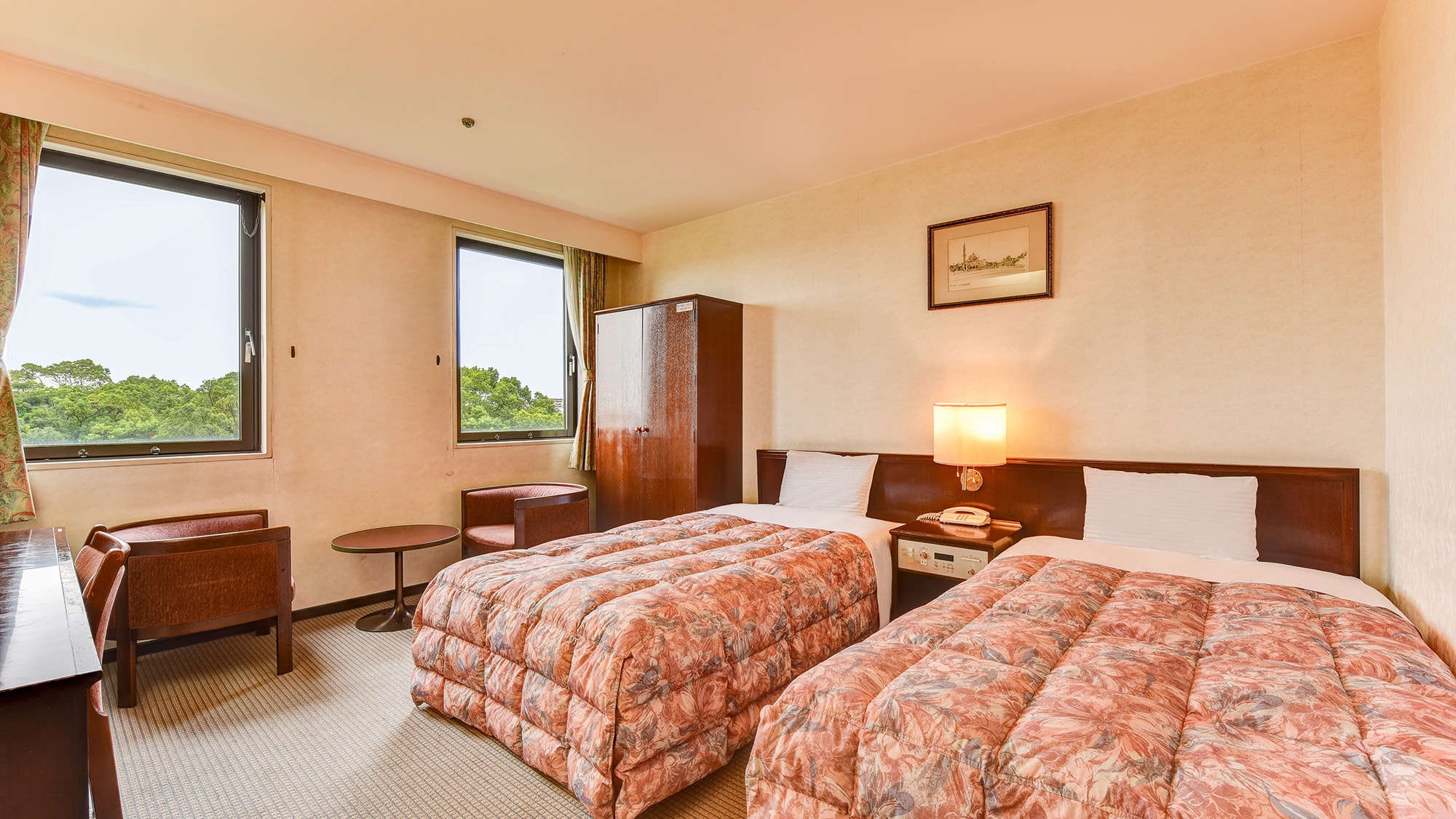 *Not available* [Twin] 25.3 square meter room. The comfortable space will help you relax after your trip.