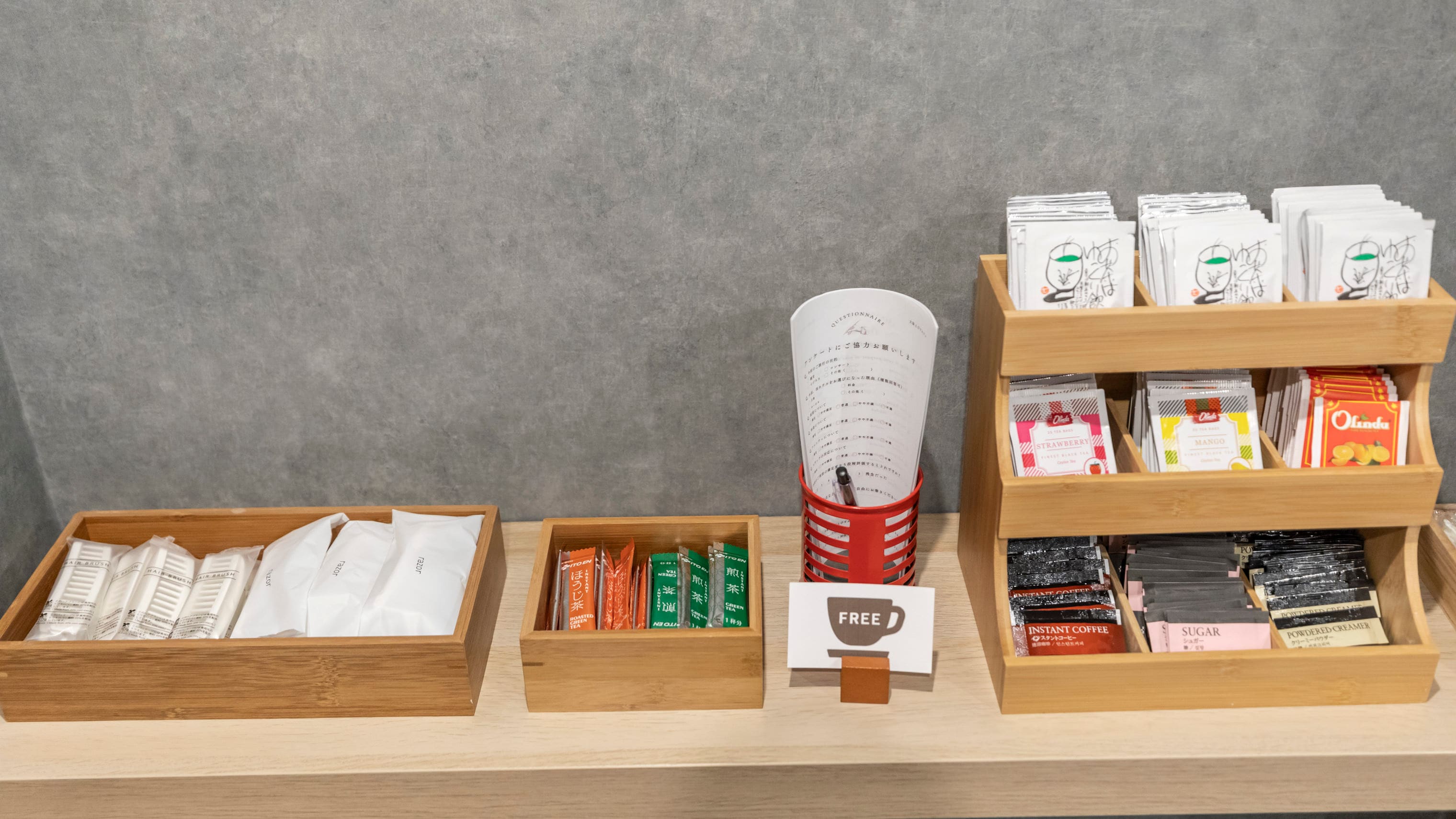 Amenities and tea