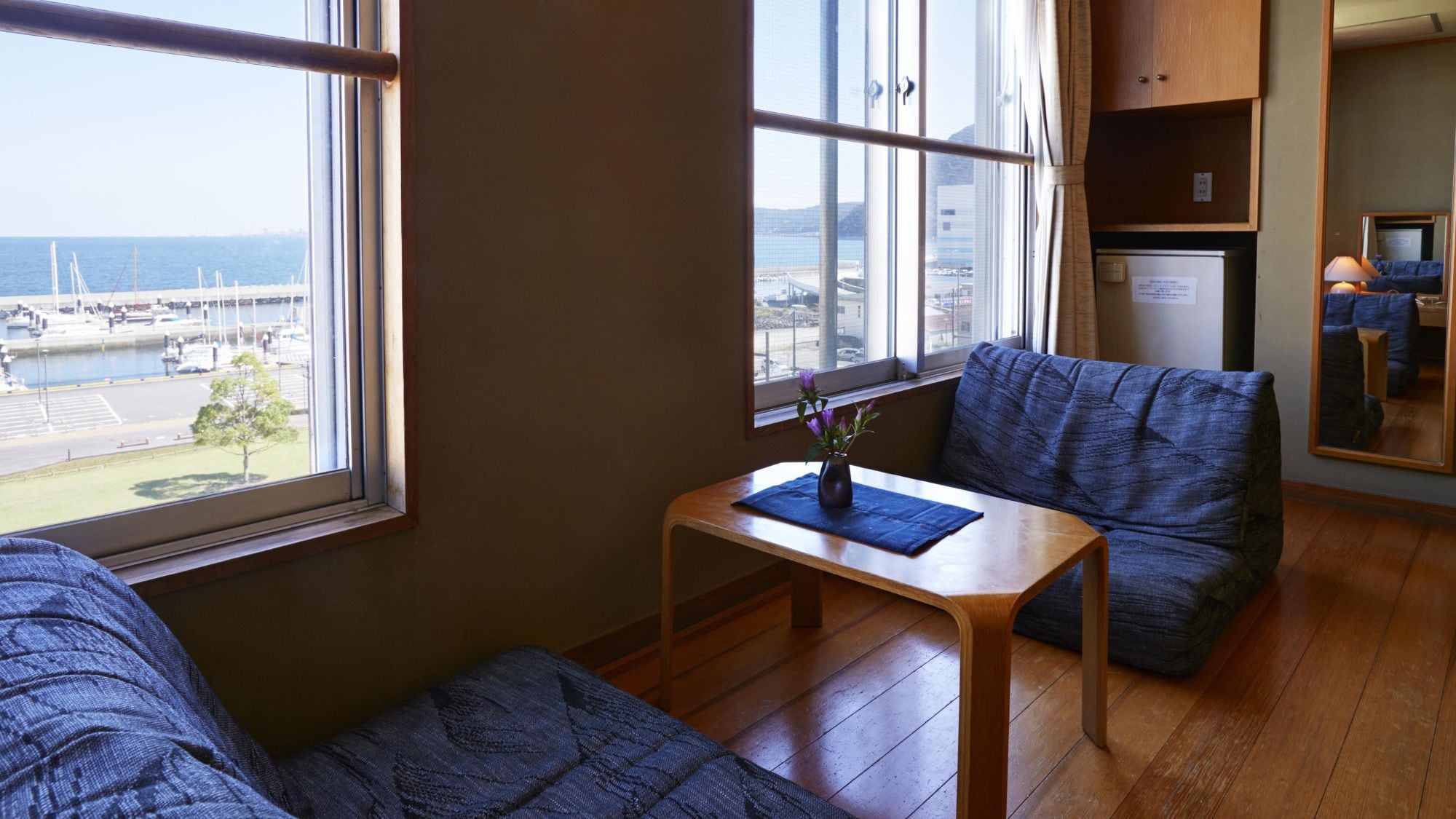 ◆ Kamar bergaya Jepang Meitei Besar | Anda dapat melihat Teluk Beppu dan pelabuhan kapal pesiar